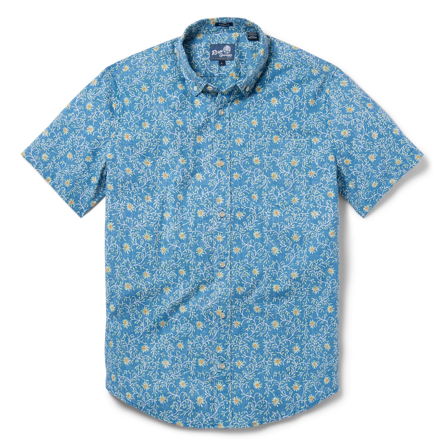 Reyn Spooner COUNTRY DAISY TAILORED in BLUE
