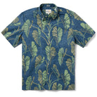 Reyn Spooner TRAILING TARO BUTTON FRONT in DARK BLUE