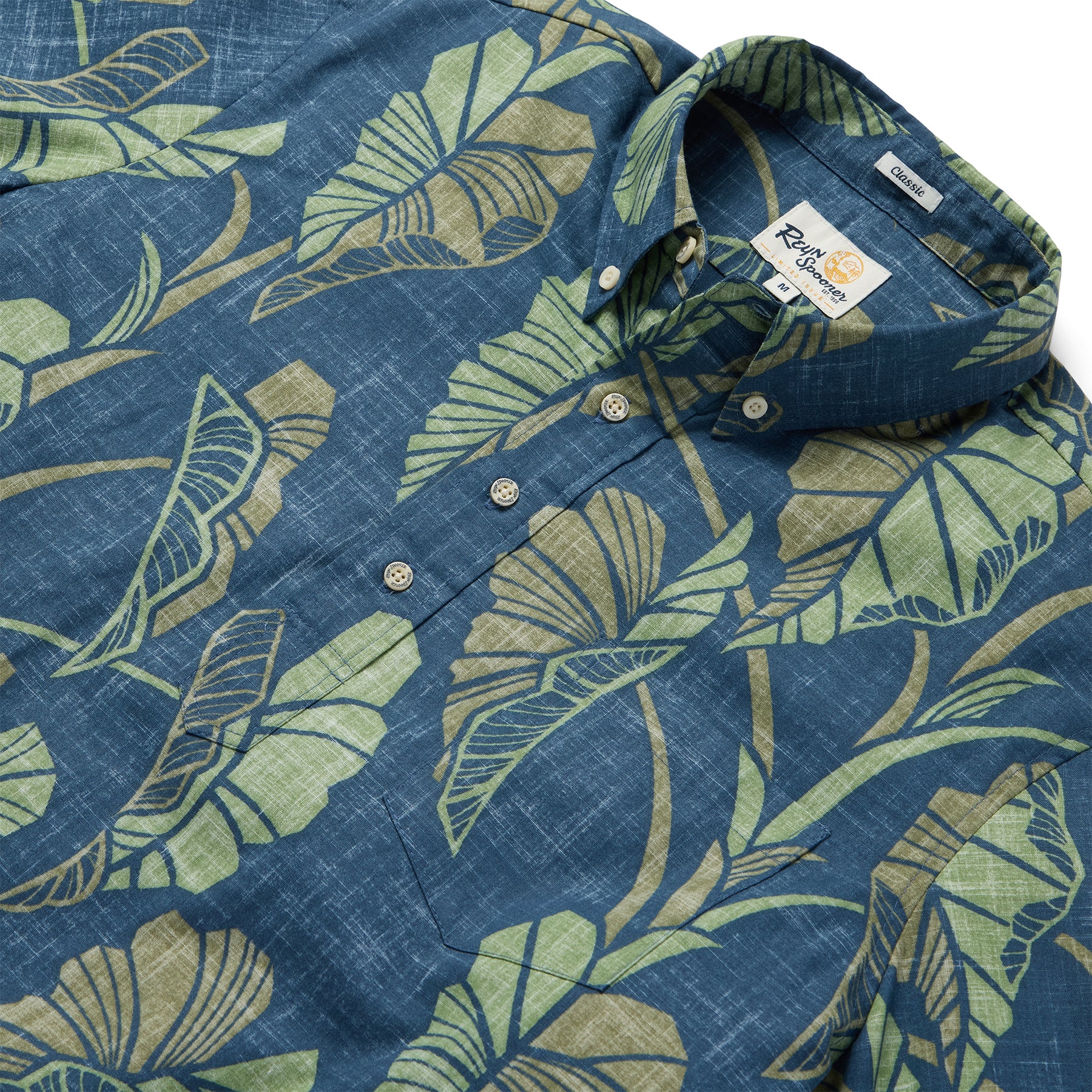 Reyn Spooner TRAILING TARO PULLOVER in DARK BLUE