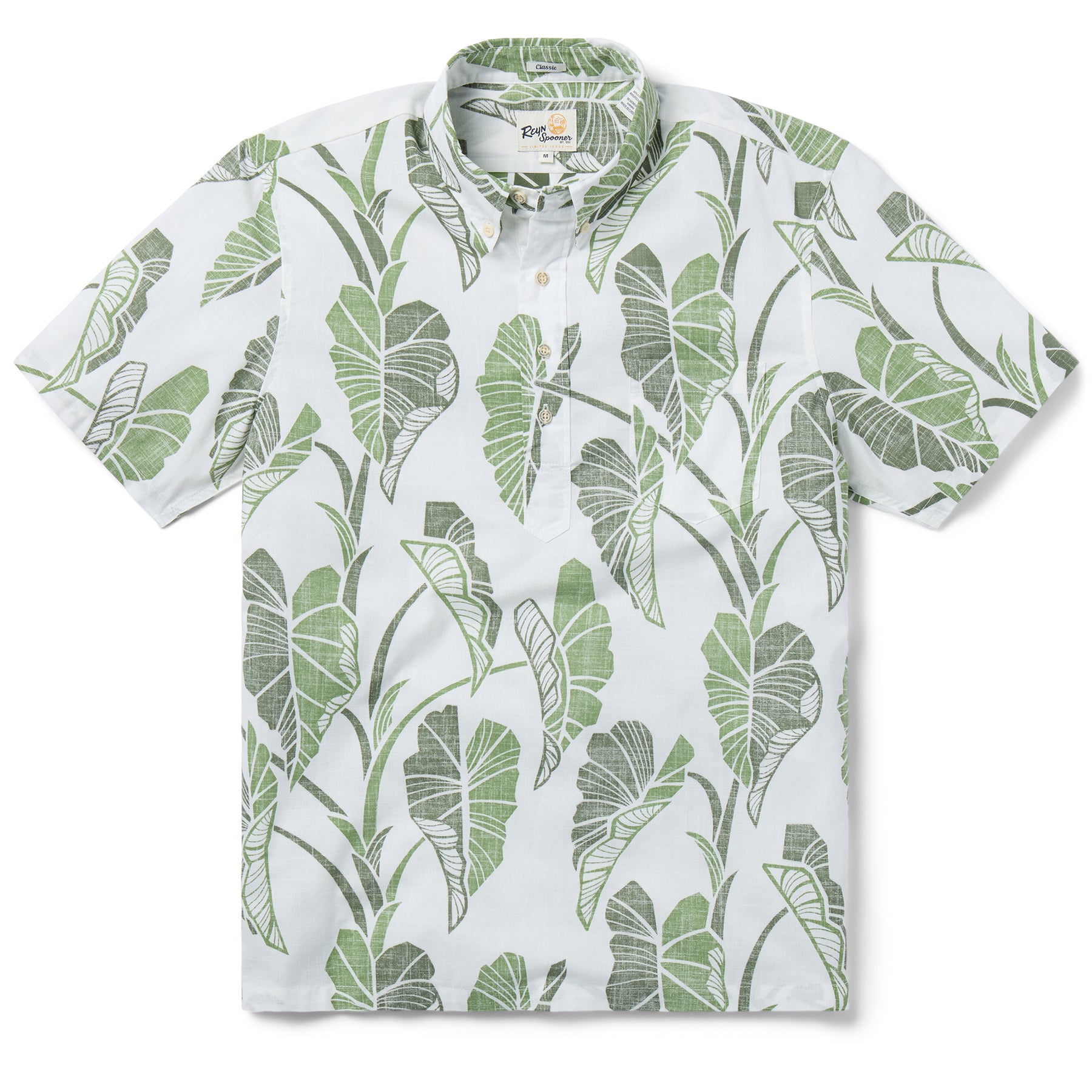 Reyn Spooner TRAILING TARO PULLOVER in WHITE