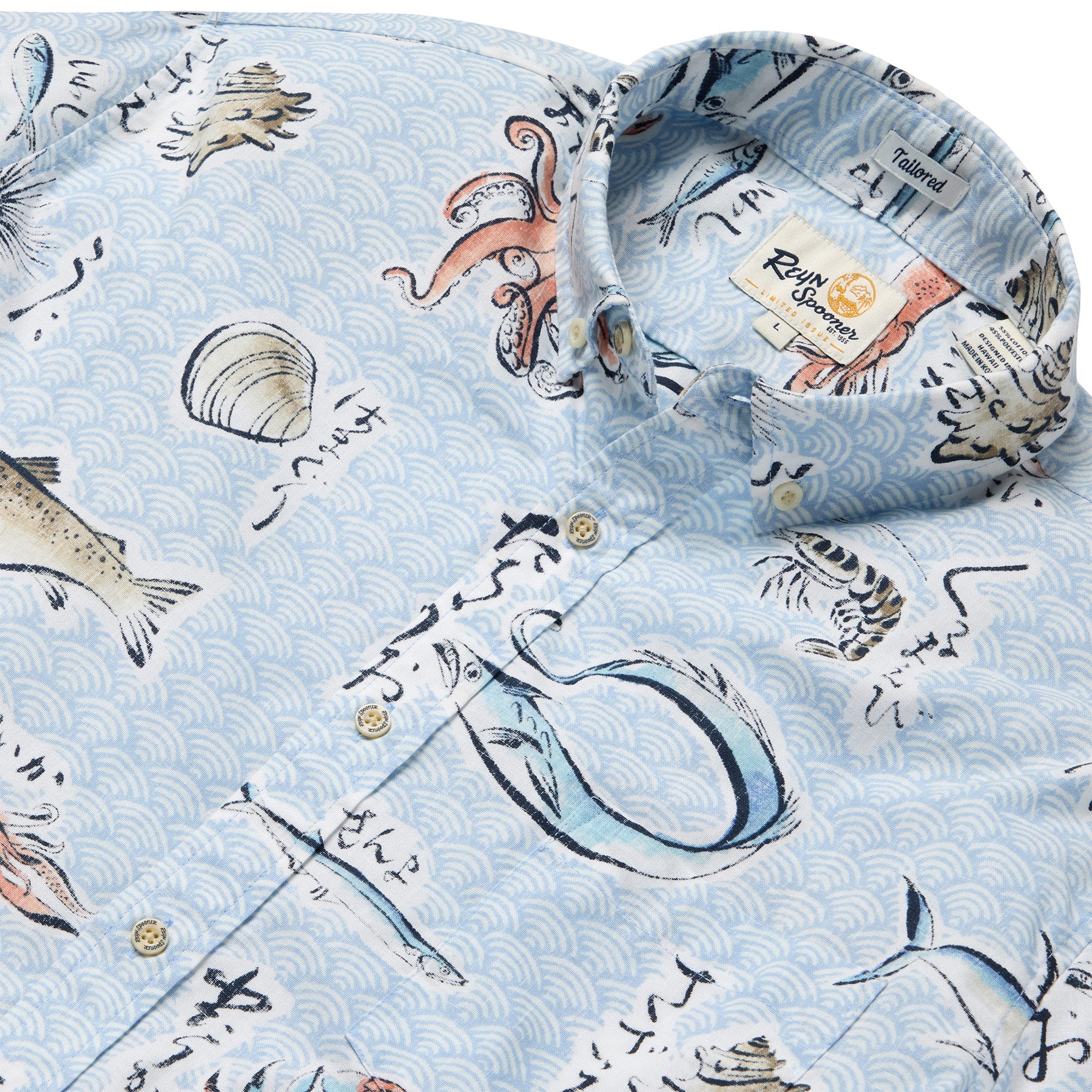 Reyn Spooner PACIFIC CATCH TAILORED in SKYWAY