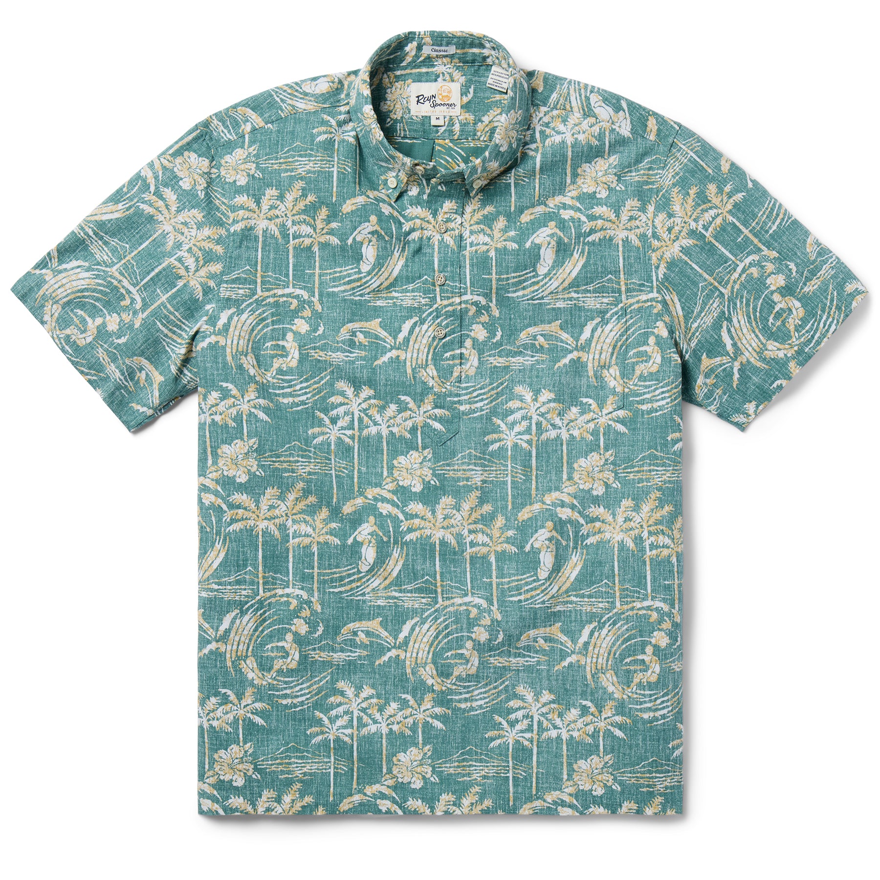 Reyn Spooner OCEAN MOTION PULLOVER in SAGEBRUSH