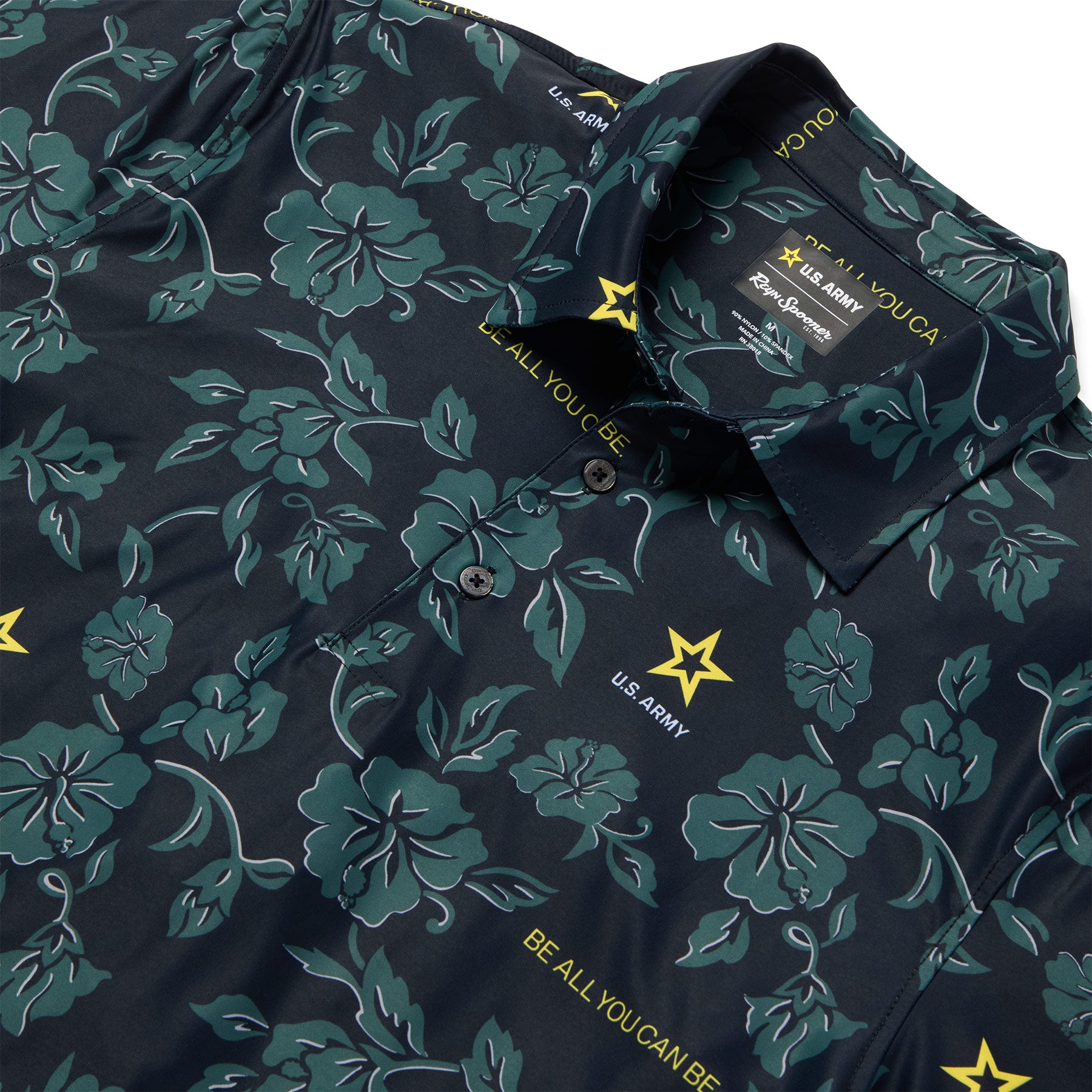 Reyn Spooner U.S. ARMY PERFORMANCE POLO in BLACK