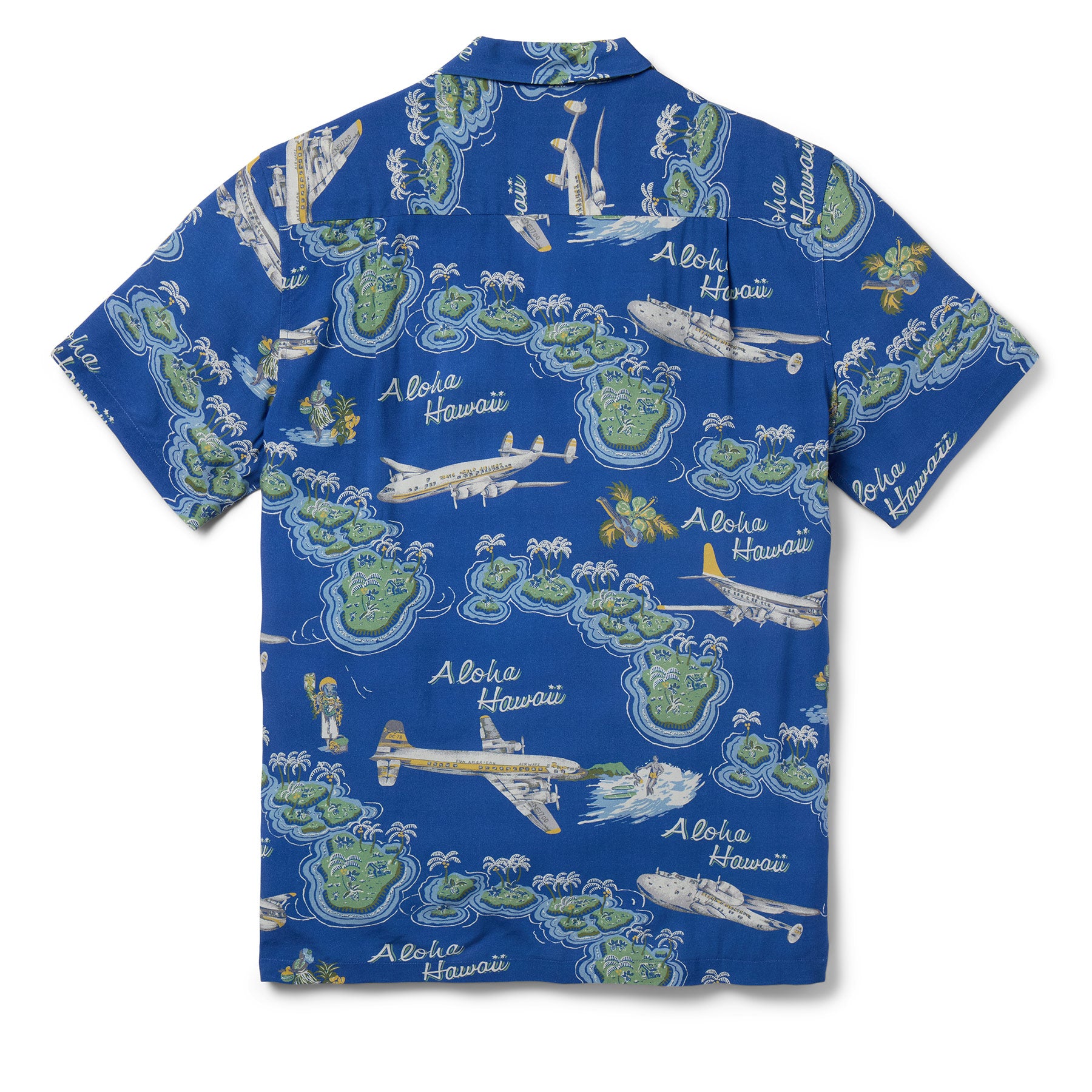 Reyn Spooner BIRDS IN PARADISE CAMP SHIRT in NAVY