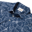 Reyn Spooner BIG BLOOMS PERFORMANCE POLO in NAVY