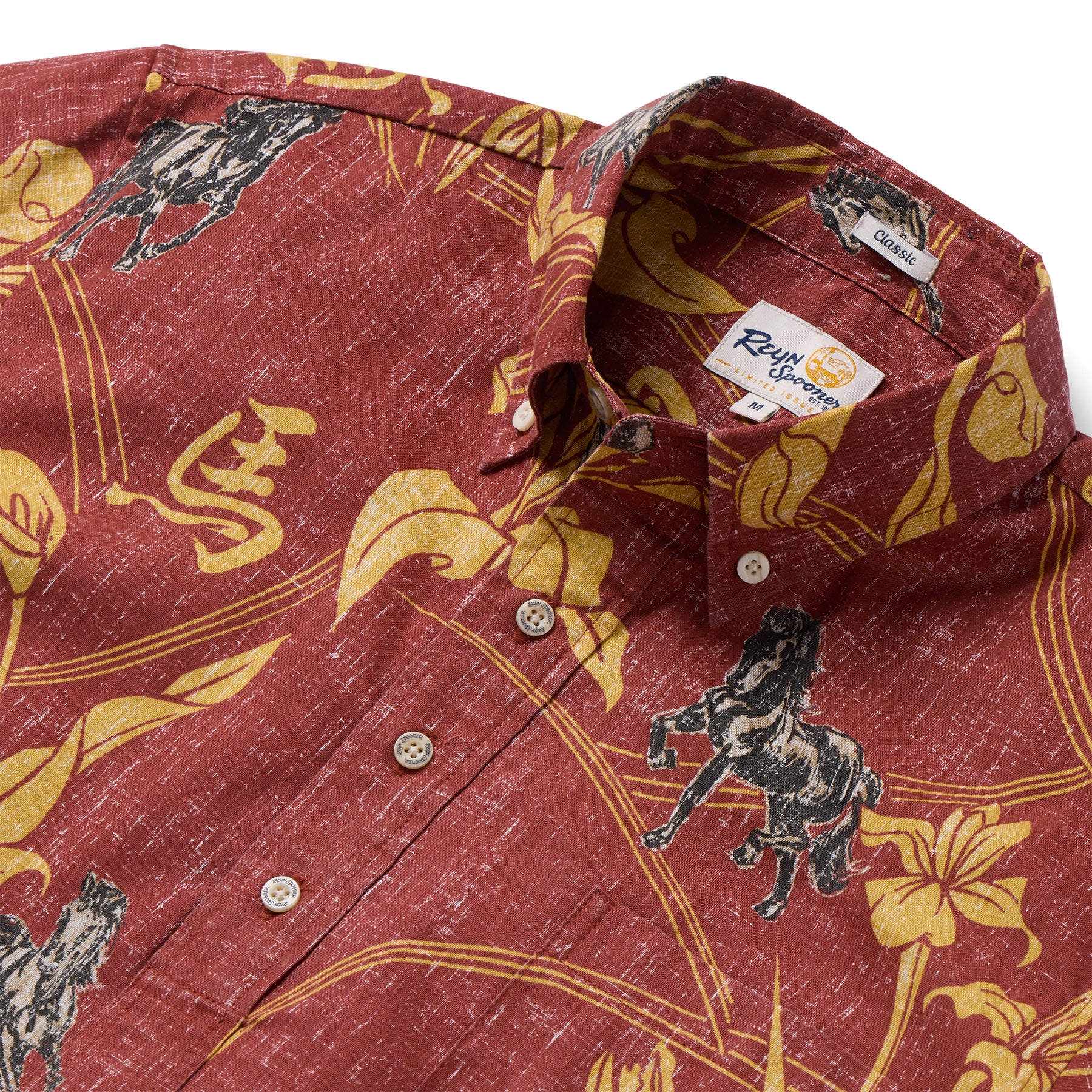 Reyn Spooner YEAR OF THE HORSE 2026 PULLOVER in SPICE RED