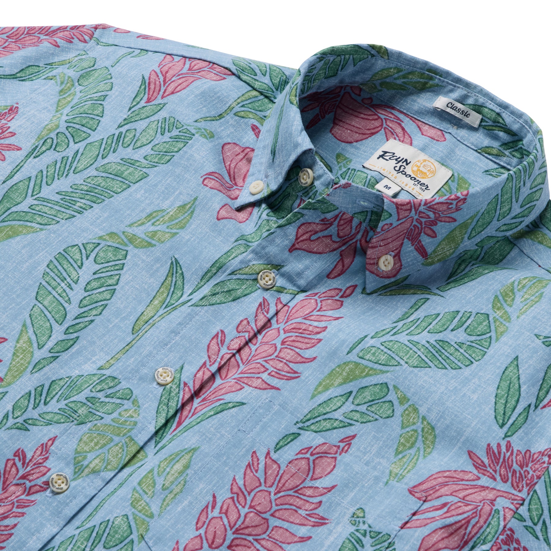 Reyn Spooner GINGER BURST BUTTON FRONT in DUSTY BLUE