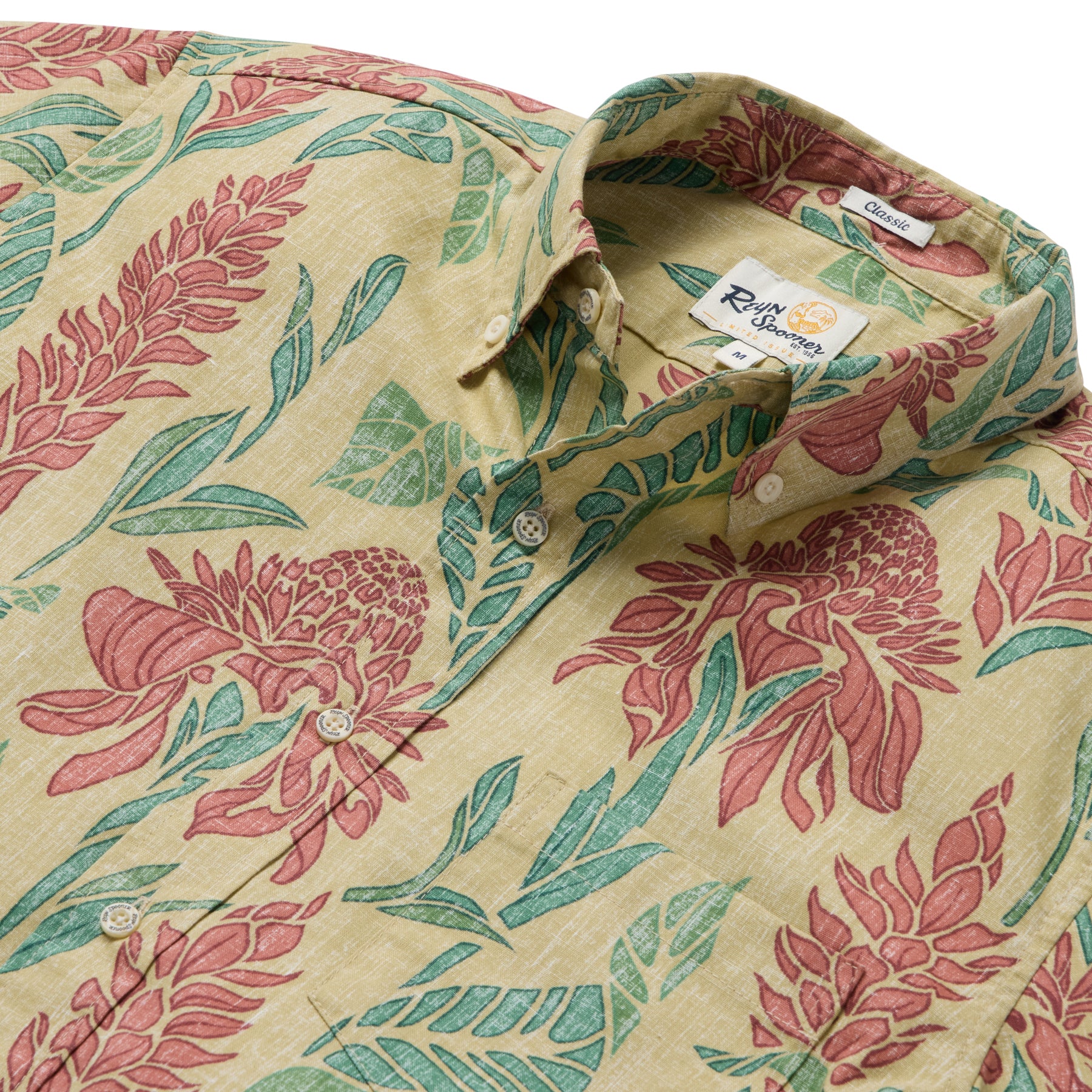 Reyn Spooner GINGER BURST BUTTON FRONT in PALE OLIVE