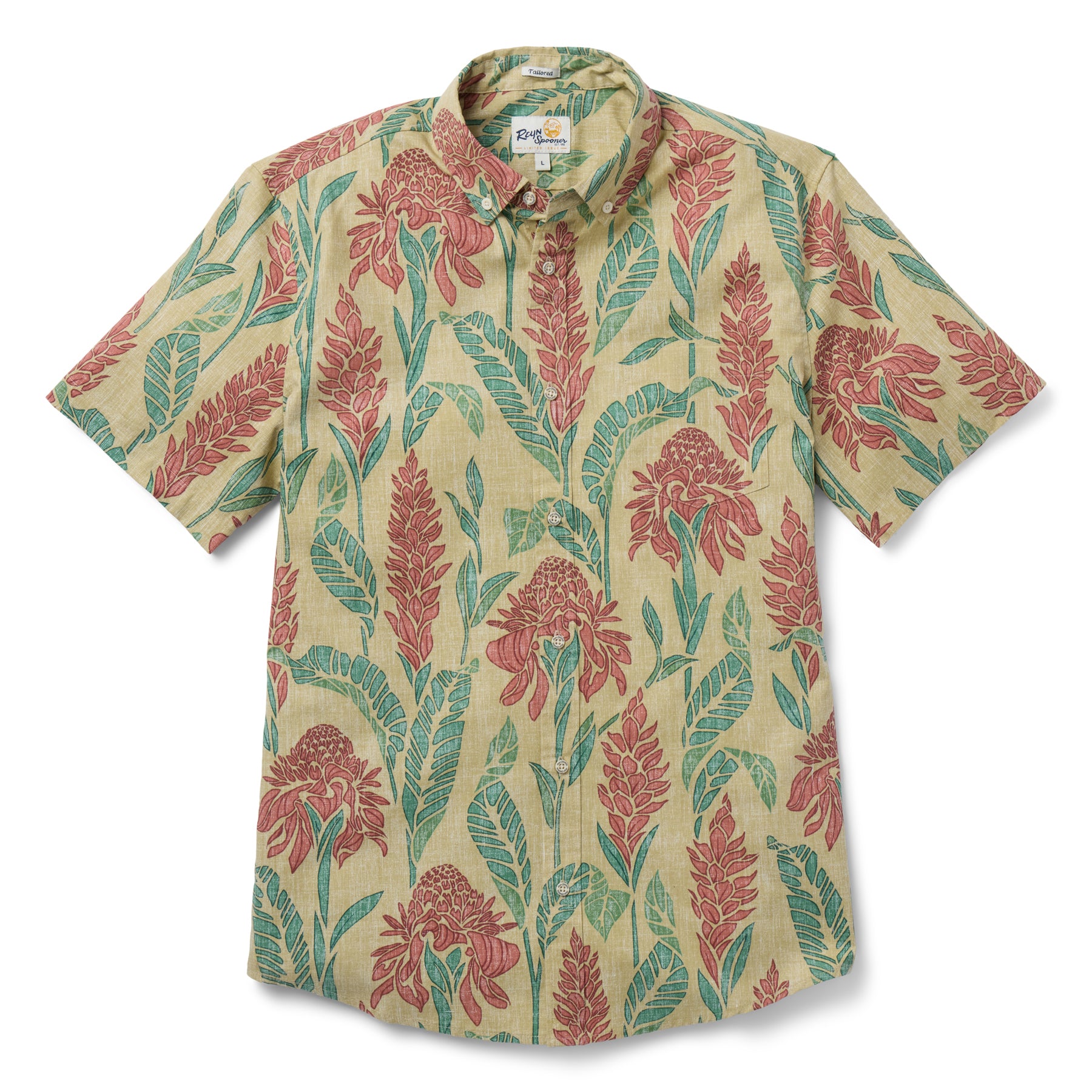 Reyn Spooner GINGER BURST TAILORED in PALE OLIVE