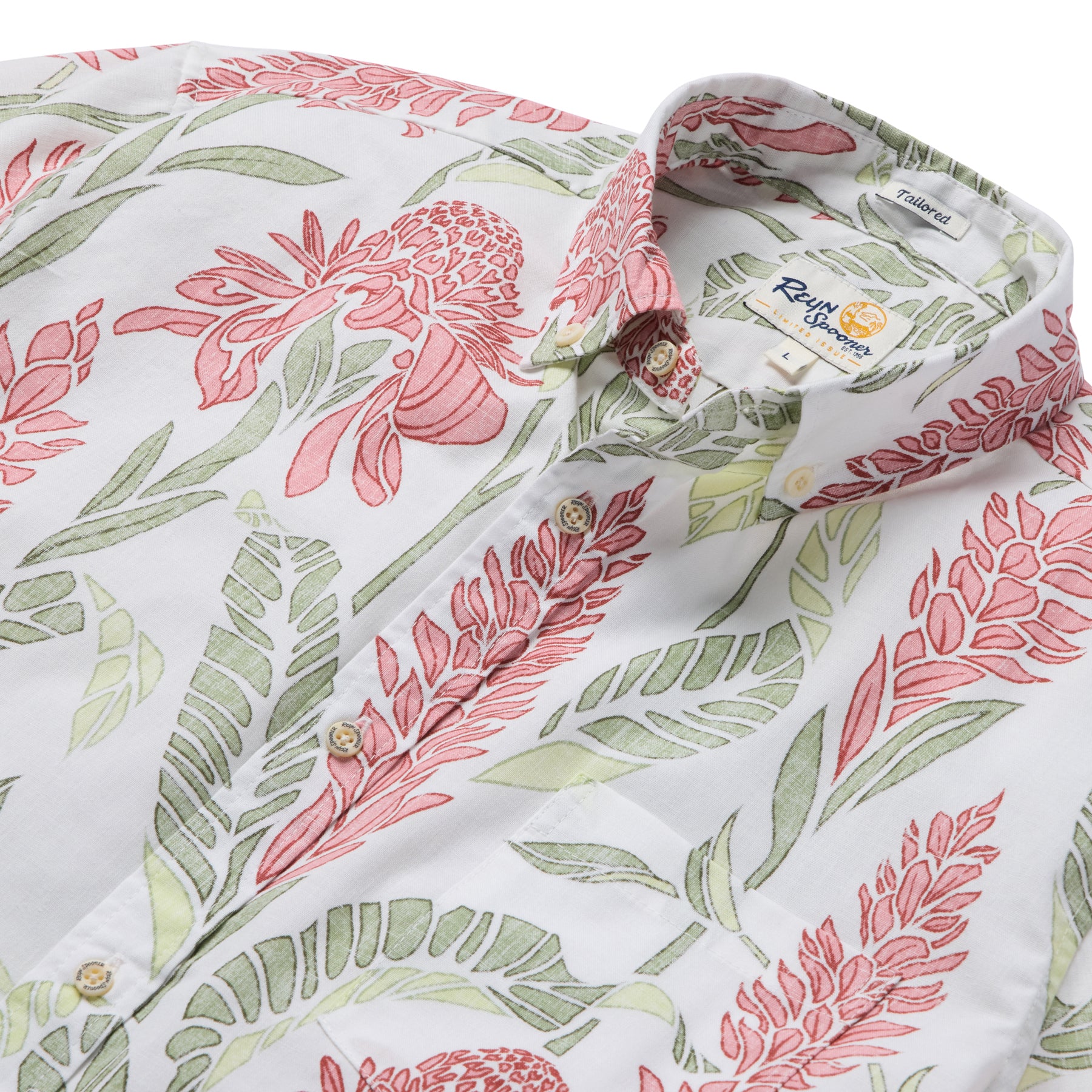 Reyn Spooner GINGER BURST TAILORED in WHITE