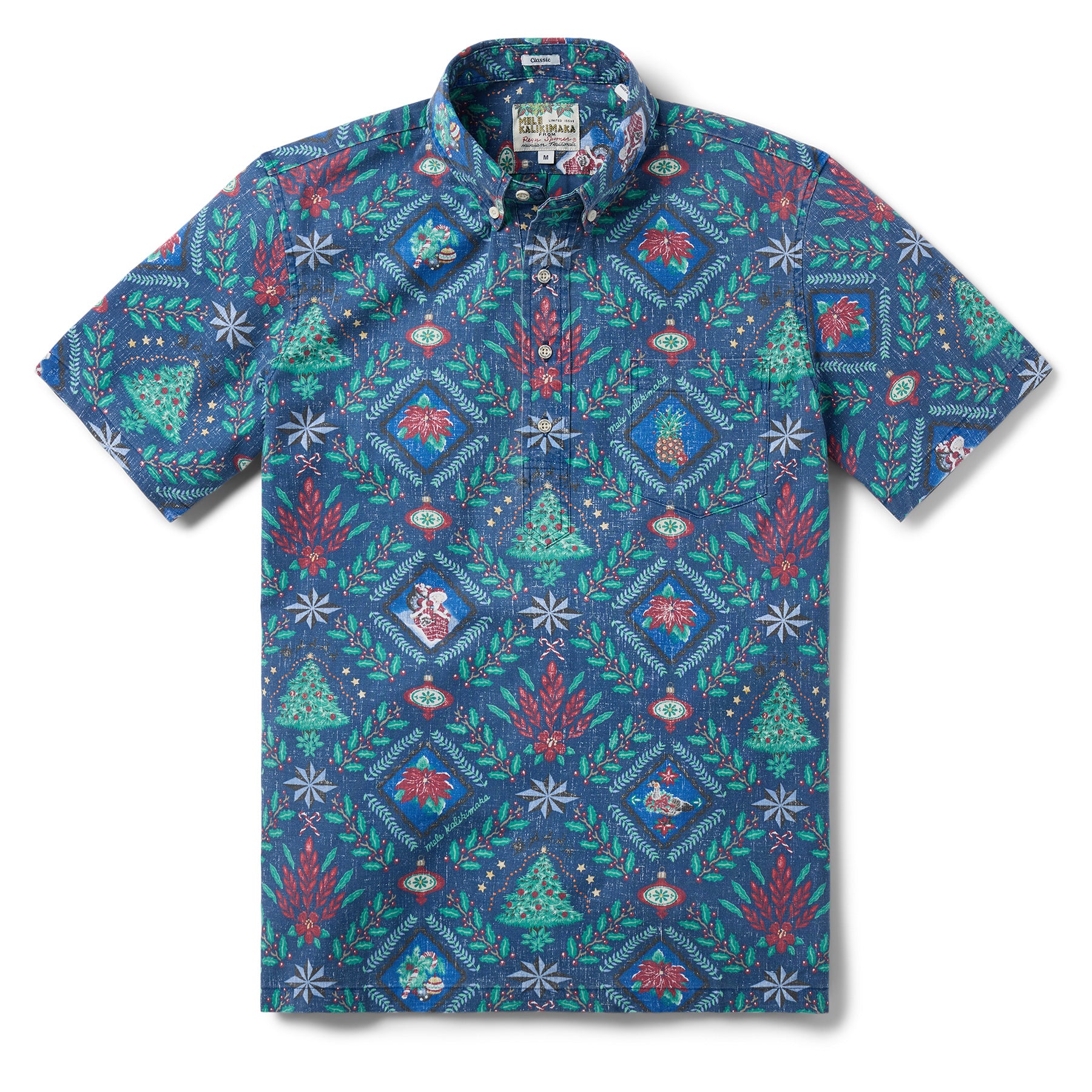 Reyn Spooner HAWAIIAN CHRISTMAS 2025 PULLOVER in NAVY