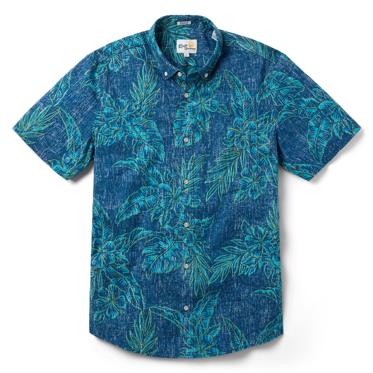 Reyn Spooner HIBISCUS BLISS TAILORED in ORION BLUE