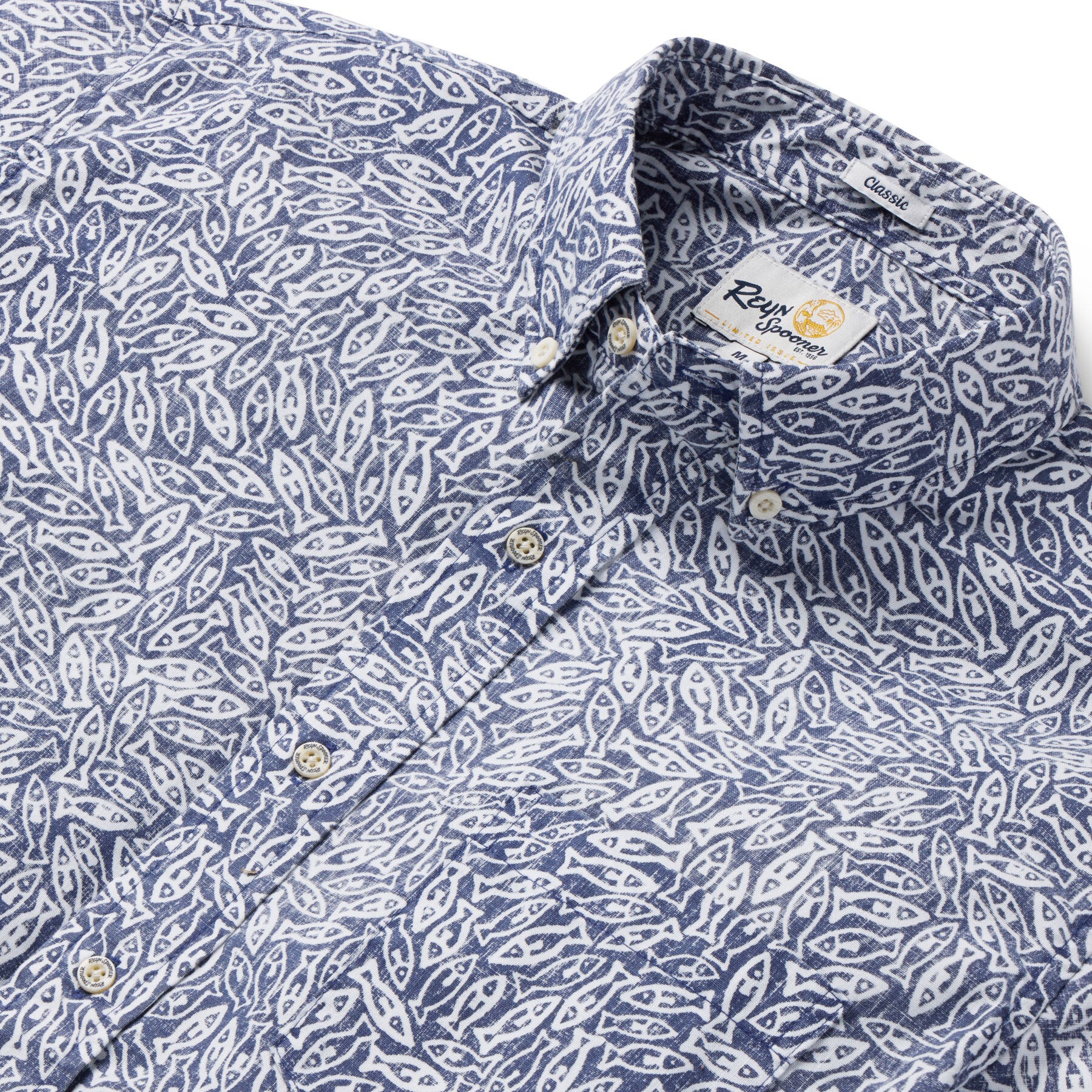 Reyn Spooner SCHOOL DAY BUTTON FRONT in DARK LAVENDER