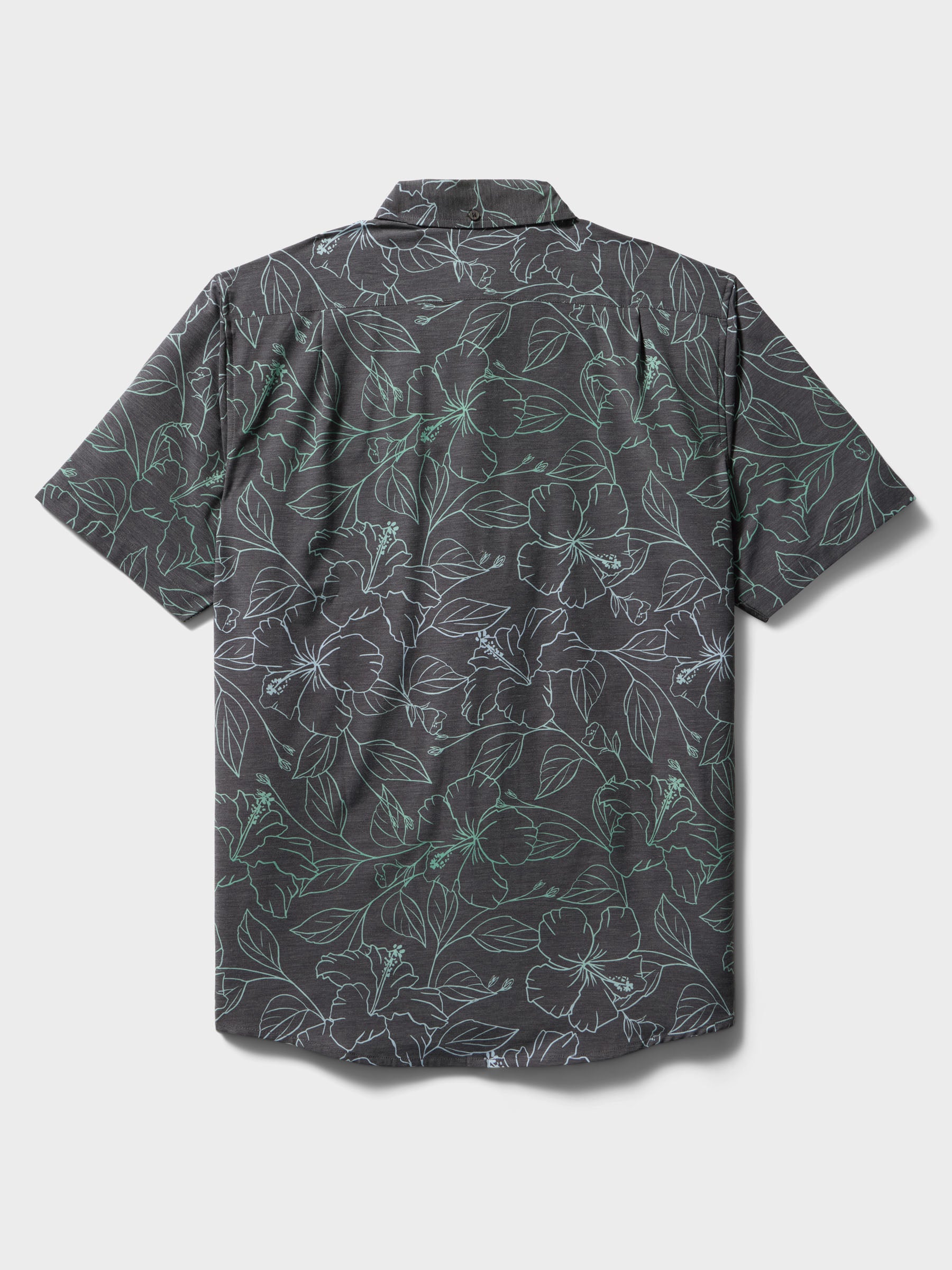 Reyn Spooner BIG BLOOMS PERFORMANCE ALOHA SHIRT in Black