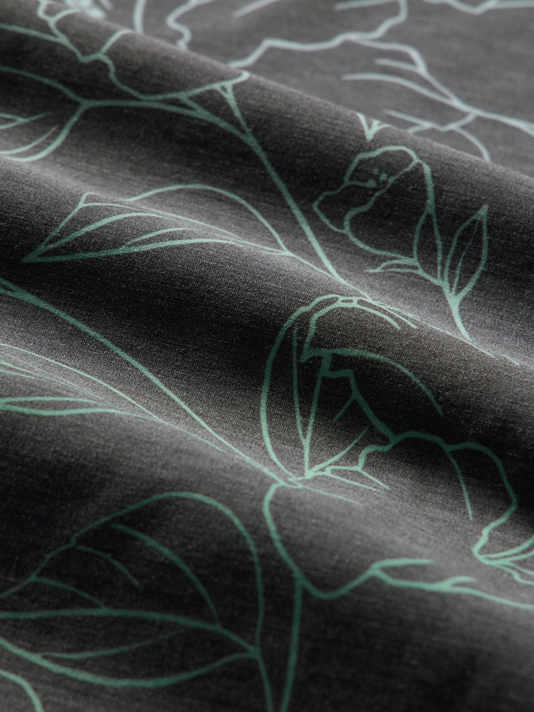 Reyn Spooner BIG BLOOMS PERFORMANCE ALOHA SHIRT in Black