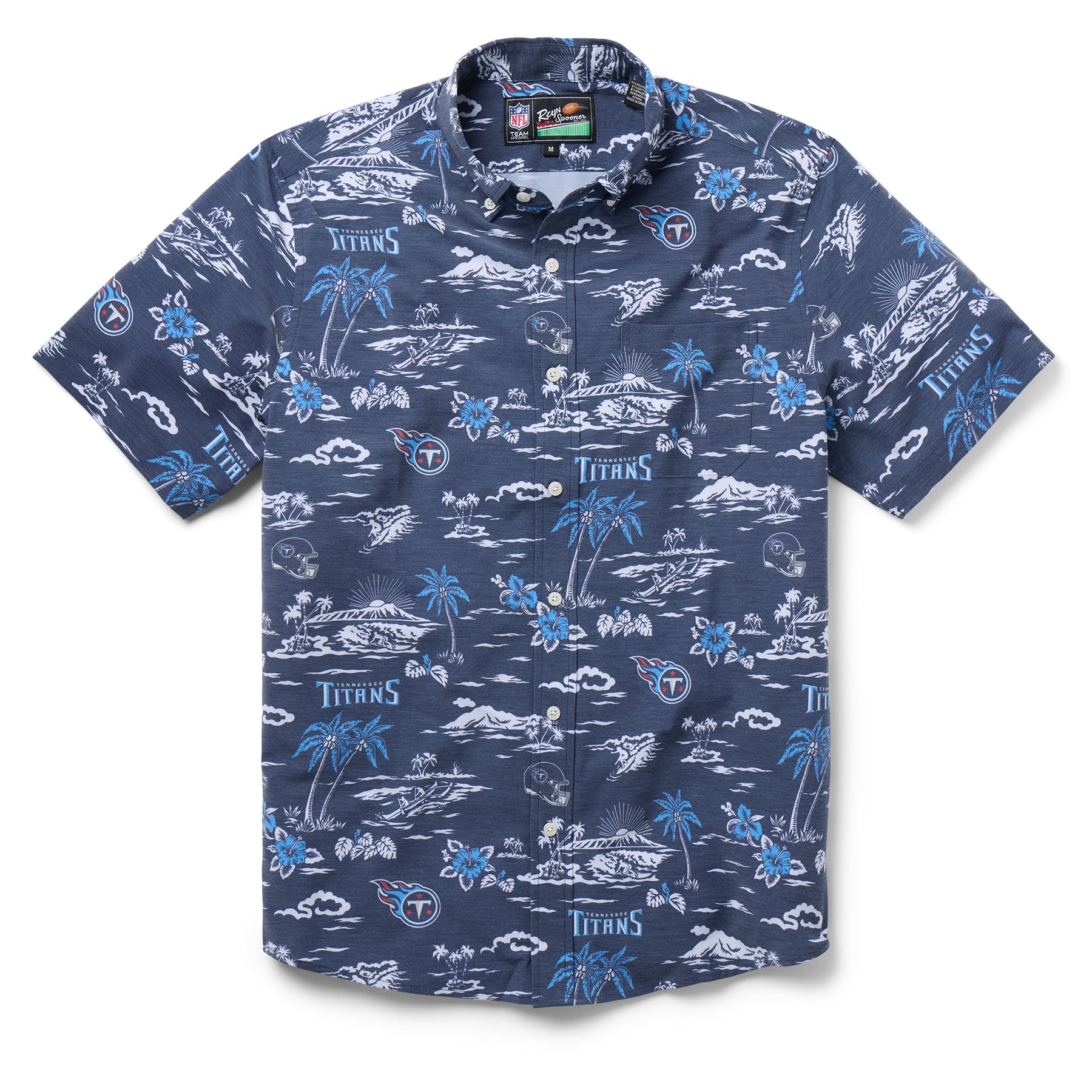 Reyn Spooner NFL® TENNESSEE TITANS GAME DAY PERFORMANCE BUTTON FRONT in NAVY