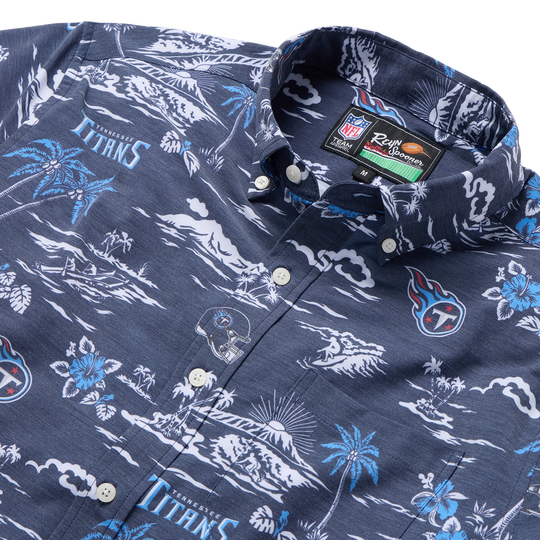 Reyn Spooner NFL® TENNESSEE TITANS GAME DAY PERFORMANCE BUTTON FRONT in NAVY