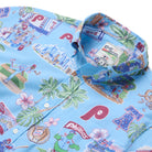 Reyn Spooner MLB® PHILADELPHIA PHILLIES SCENIC PERFORMANCE BUTTON FRONT in COLUMBIA BLUE