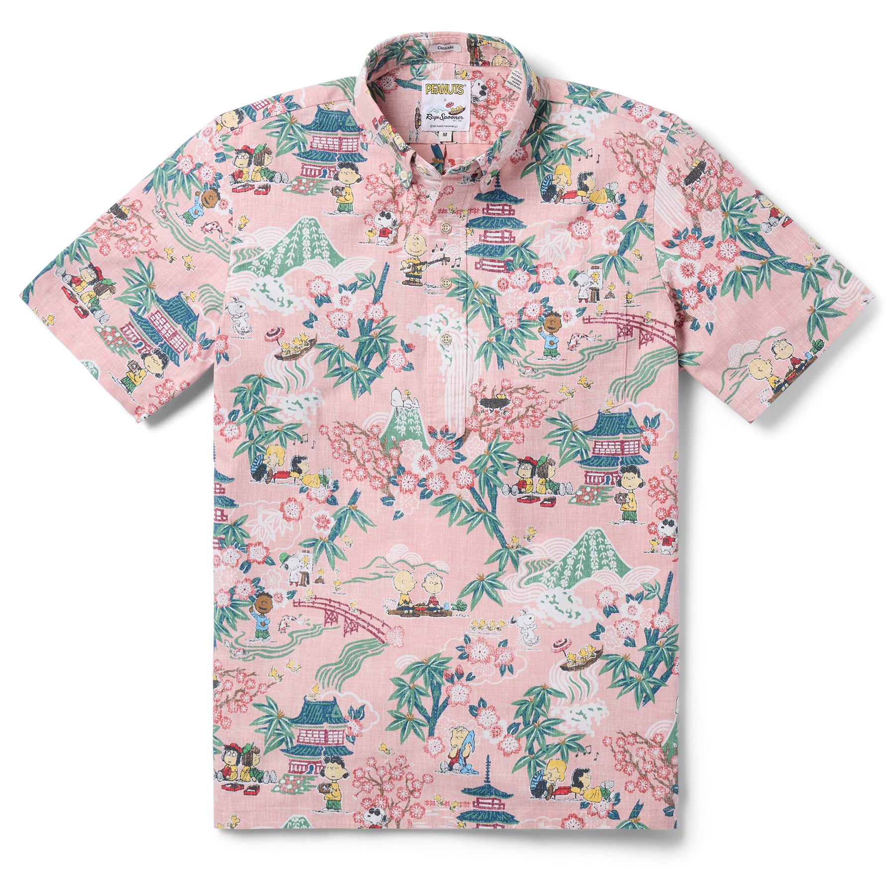 Reyn Spooner PEANUTS IN JAPAN PULLOVER in PINK