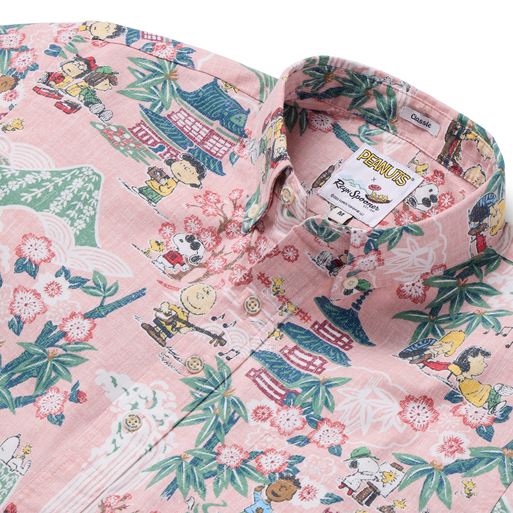 Reyn Spooner PEANUTS IN JAPAN PULLOVER in PINK