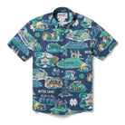 Reyn Spooner UNIVERSITY OF NOTRE DAME SCENIC PERFORMANCE BUTTON FRONT in NAVY