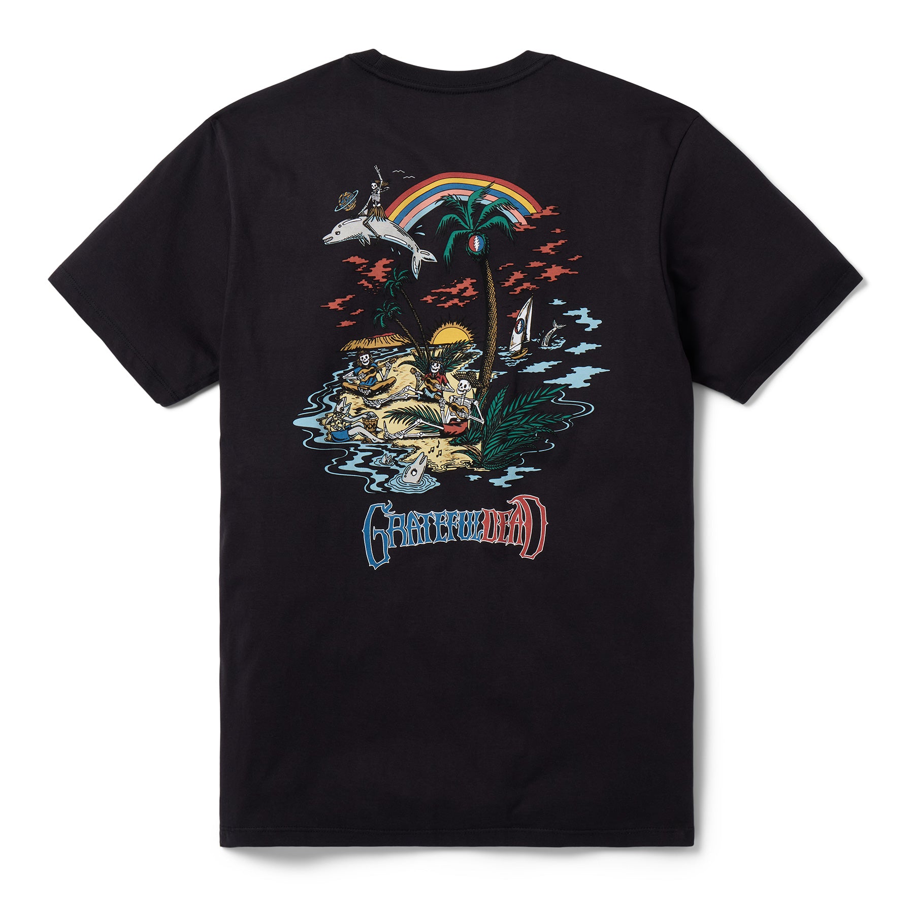 Reyn Spooner GRATEFUL DEAD "FAR OUT" GRAPHIC TEE in BLACK