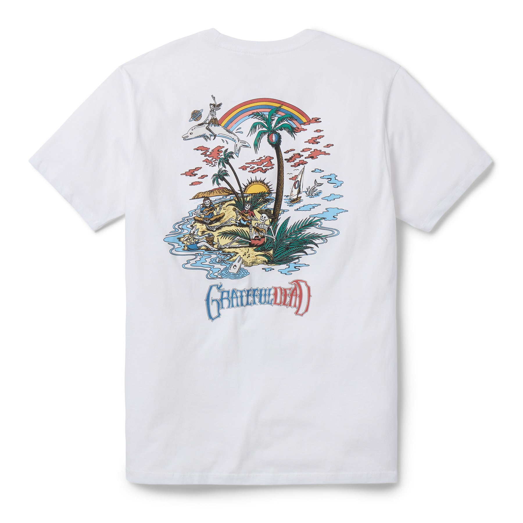 Reyn Spooner GRATEFUL DEAD "FAR OUT" GRAPHIC TEE in WHITE