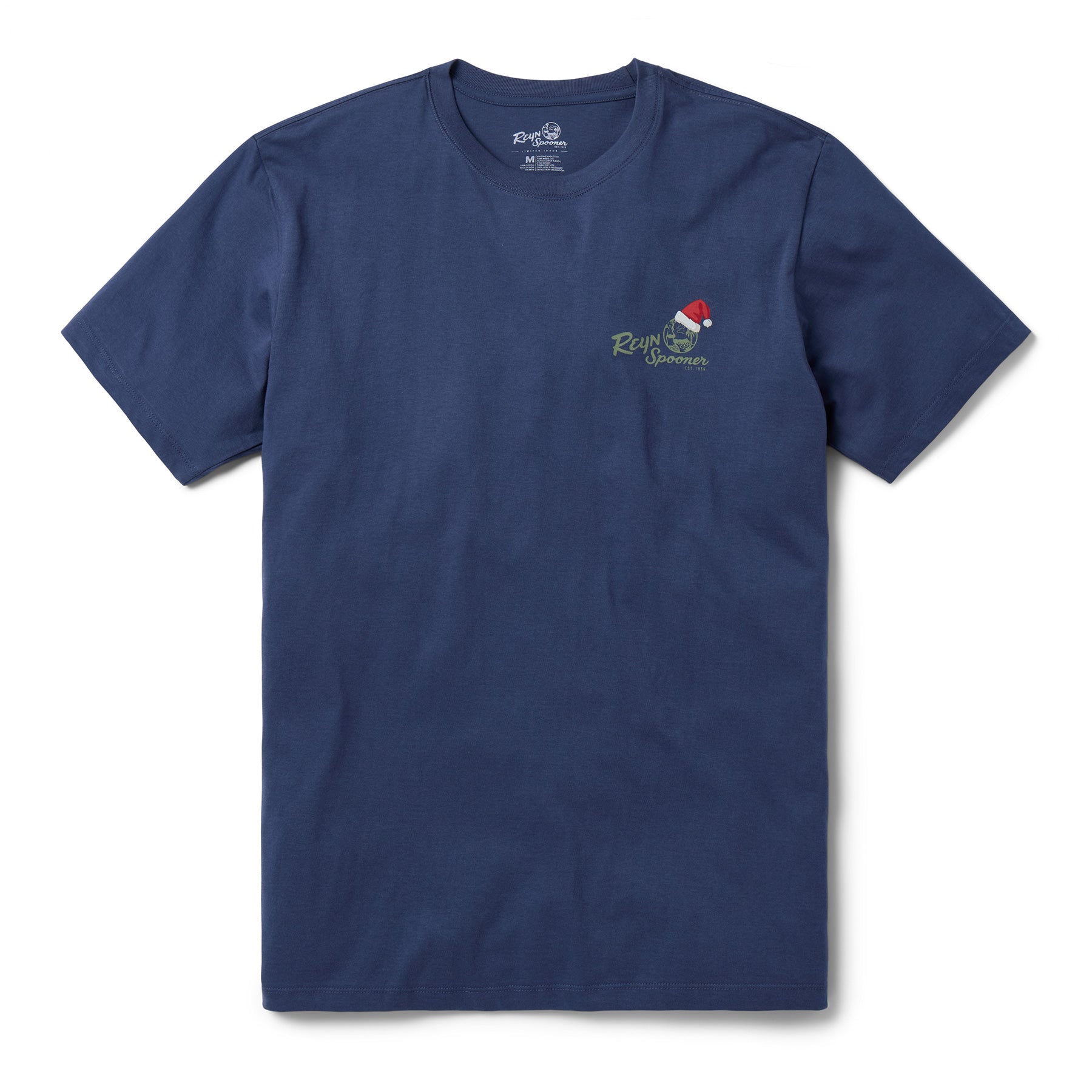 Reyn Spooner SANTA HULA GRAPHIC TEE in NAVY