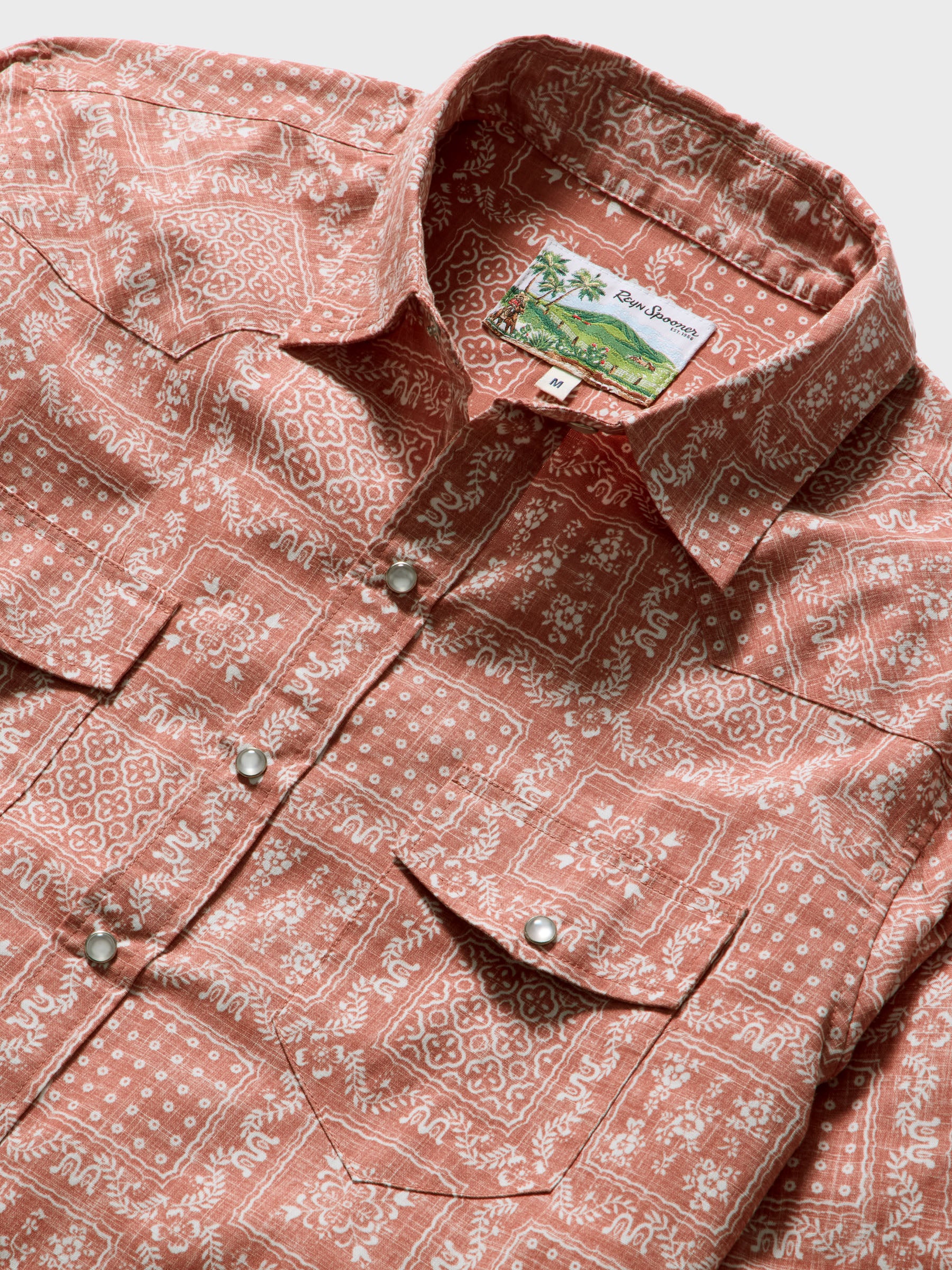 Reyn Spooner ORIGINAL LAHAINA LONG SLEEVE in DUSTY CEDAR