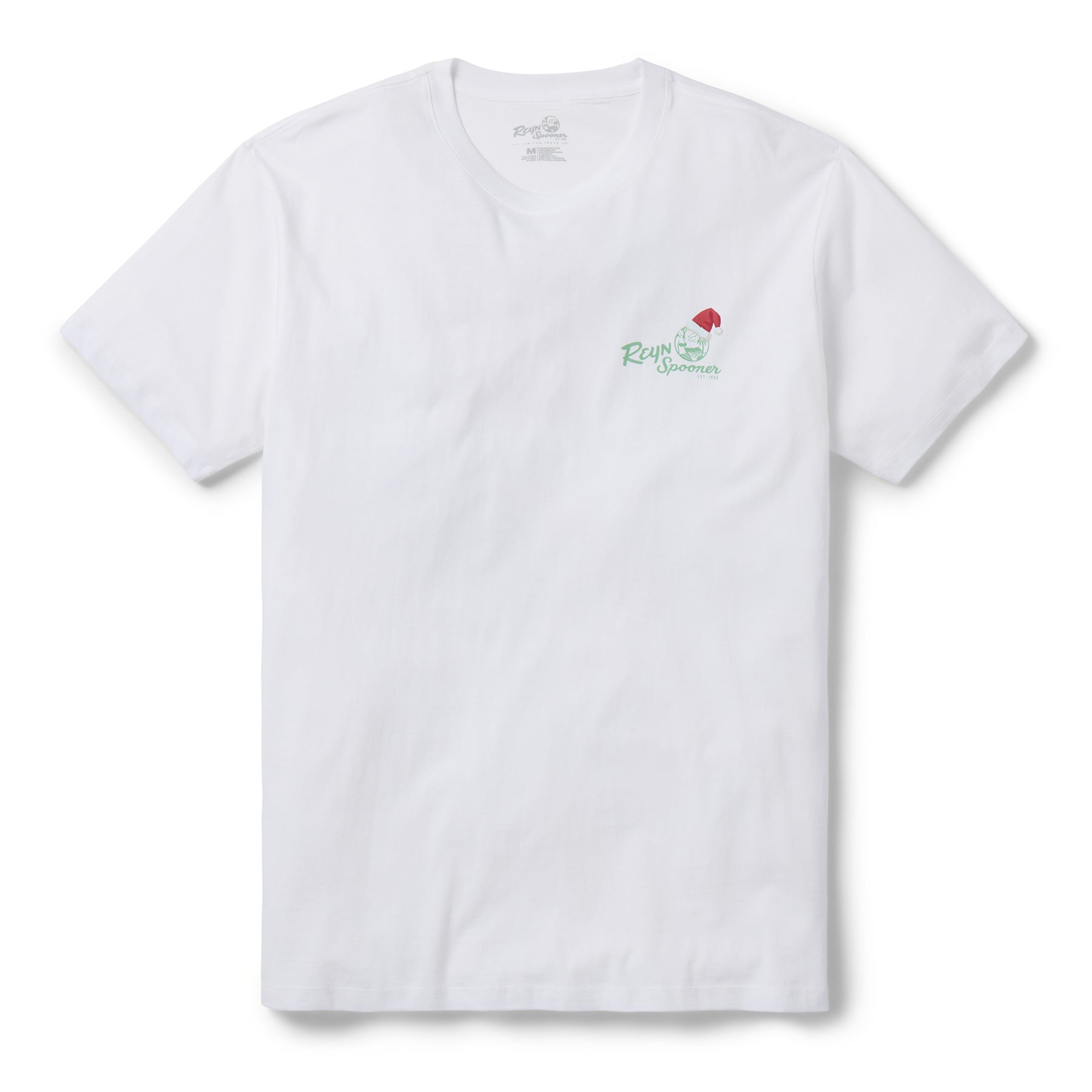 Reyn Spooner SANTA IN HAWAI'I GRAPHIC TEE in WHITE
