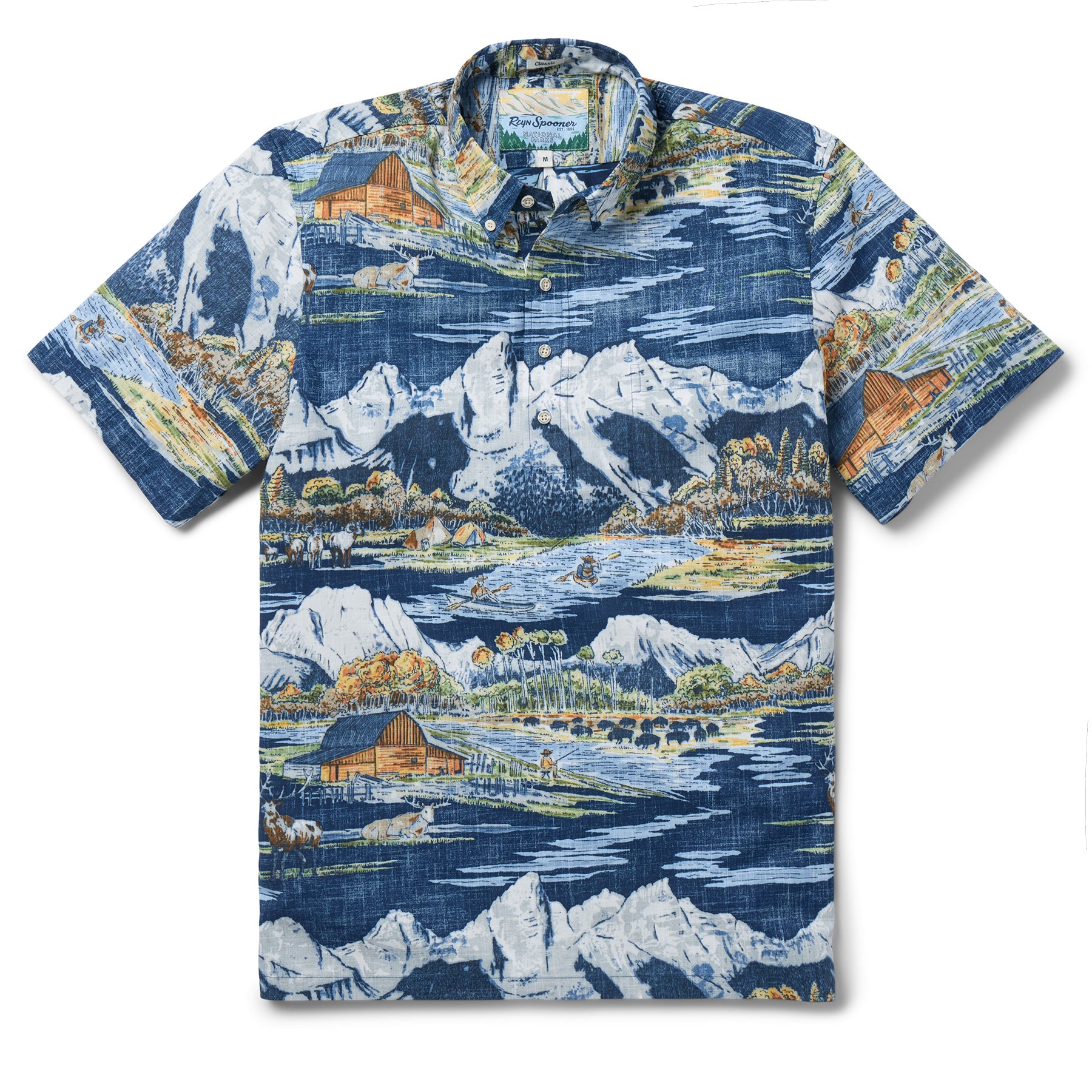 Reyn Spooner GRAND TETON NATIONAL PARK PULLOVER in NAVY