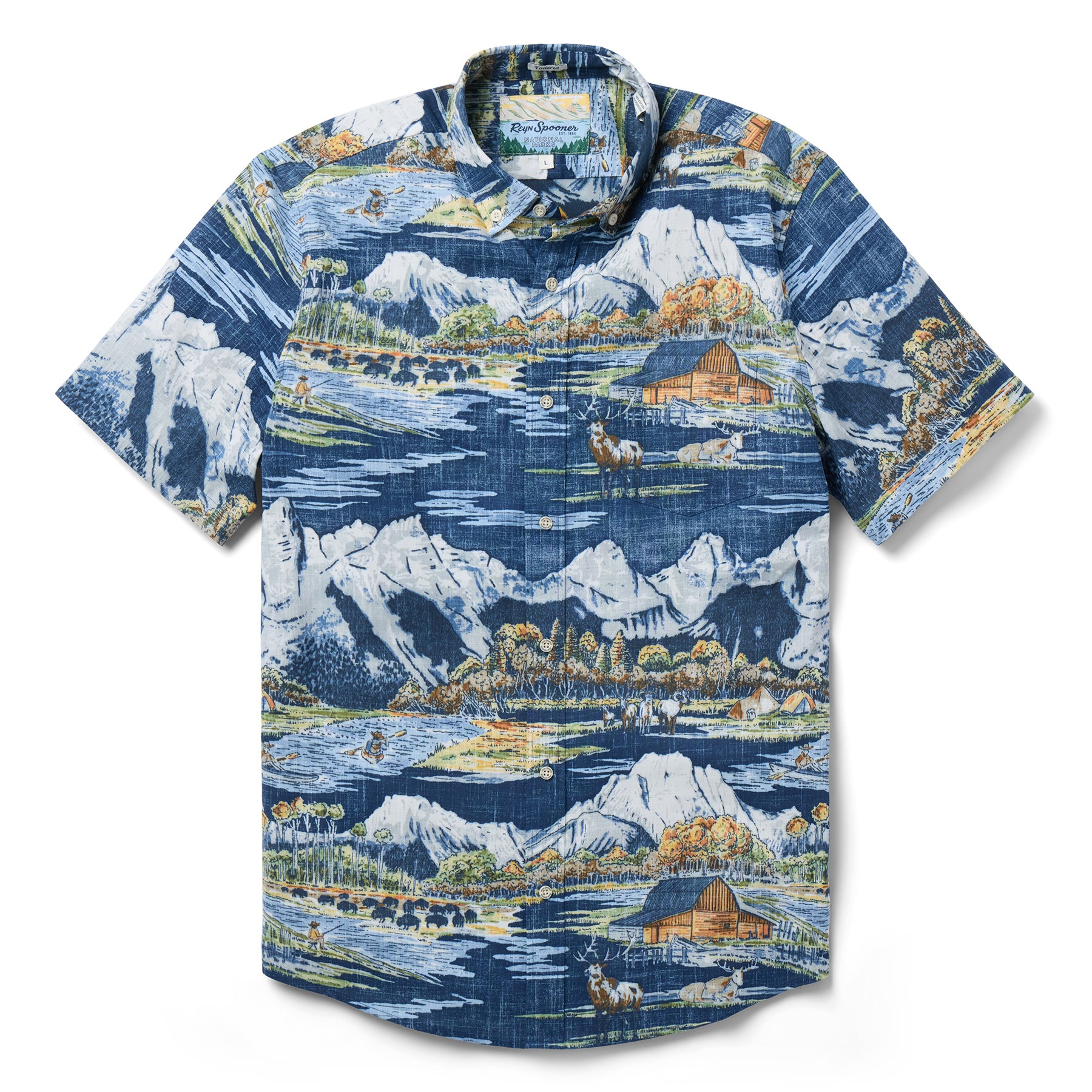 Reyn Spooner GRAND TETON NATIONAL PARK TAILORED in NAVY
