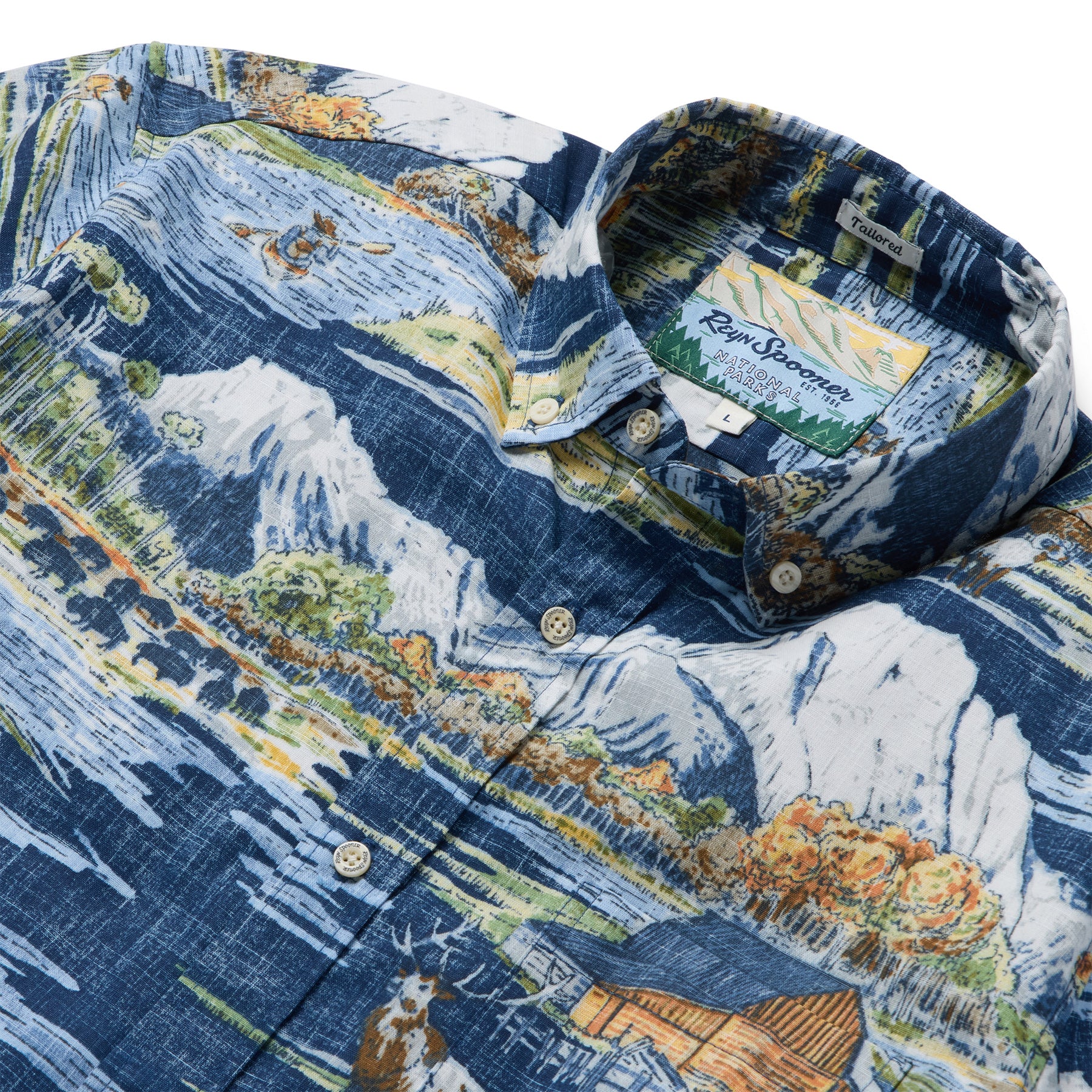 Reyn Spooner GRAND TETON NATIONAL PARK TAILORED in NAVY