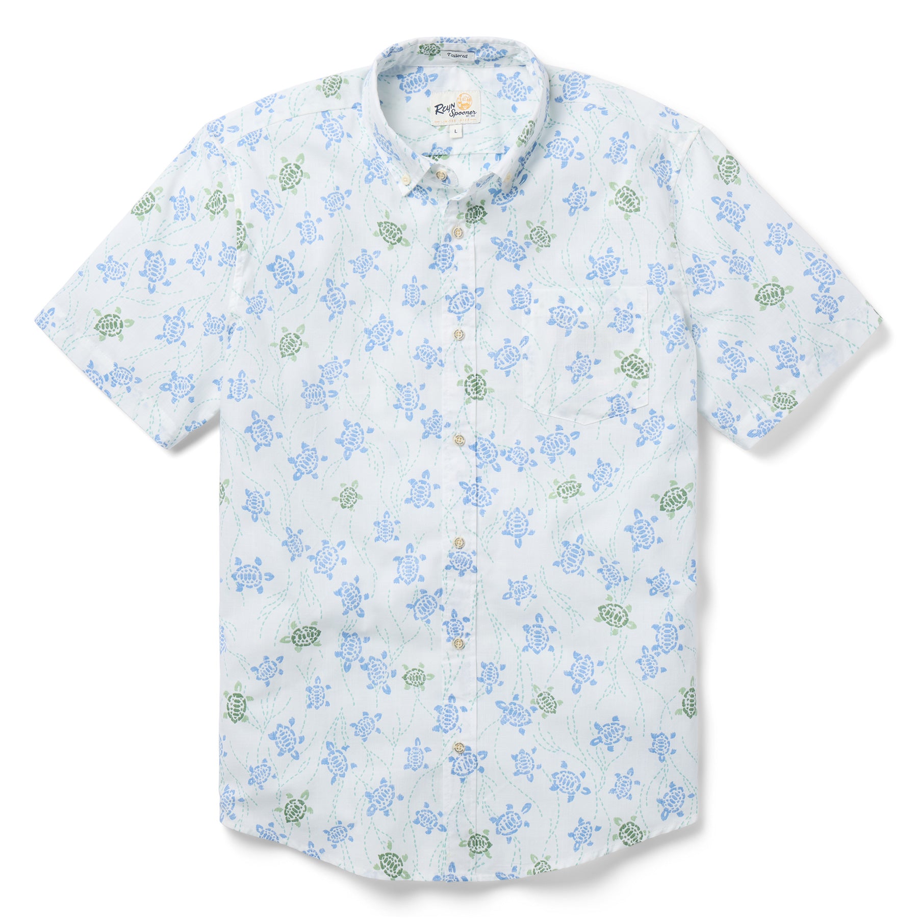 Reyn Spooner HONU HOLOHOLO TAILORED in WHITE