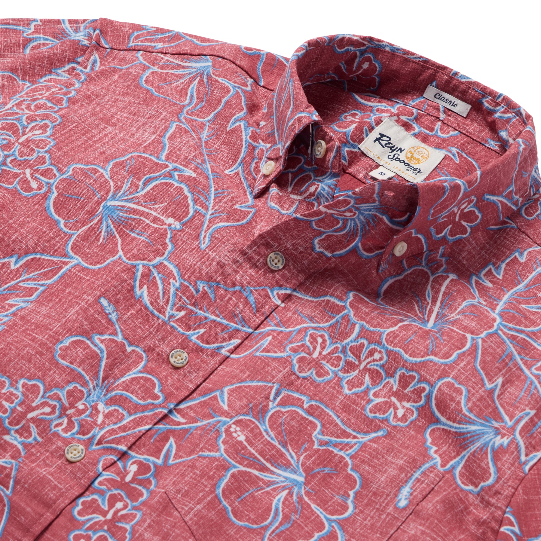 Reyn Spooner LEI LOW BUTTON FRONT in CEDAR