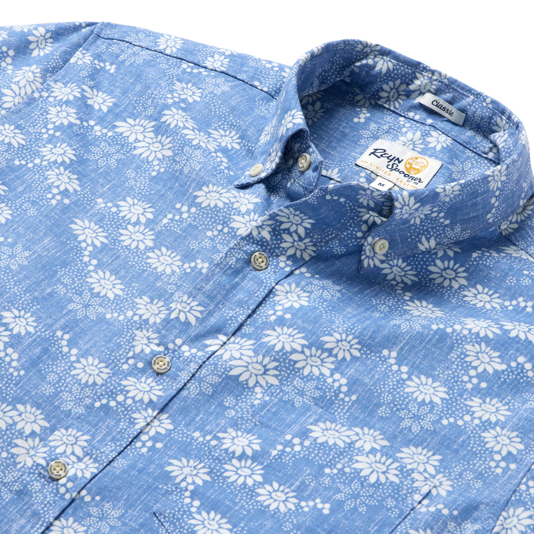 Reyn Spooner KYOTO SPRING BUTTON FRONT in RIVIERA BLUE