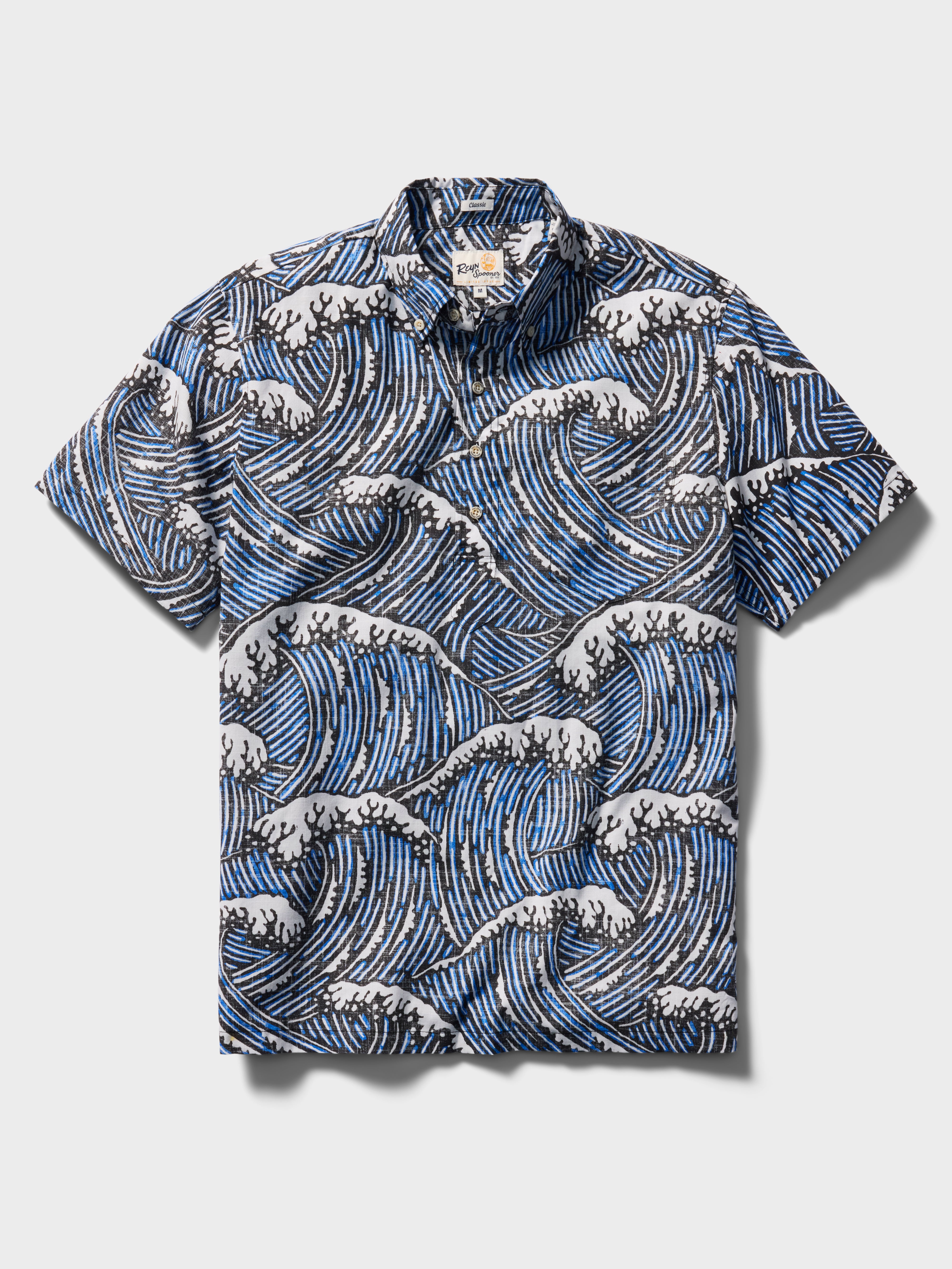 Reyn Spooner SUPER SWELLS PULLOVER in BLACK
