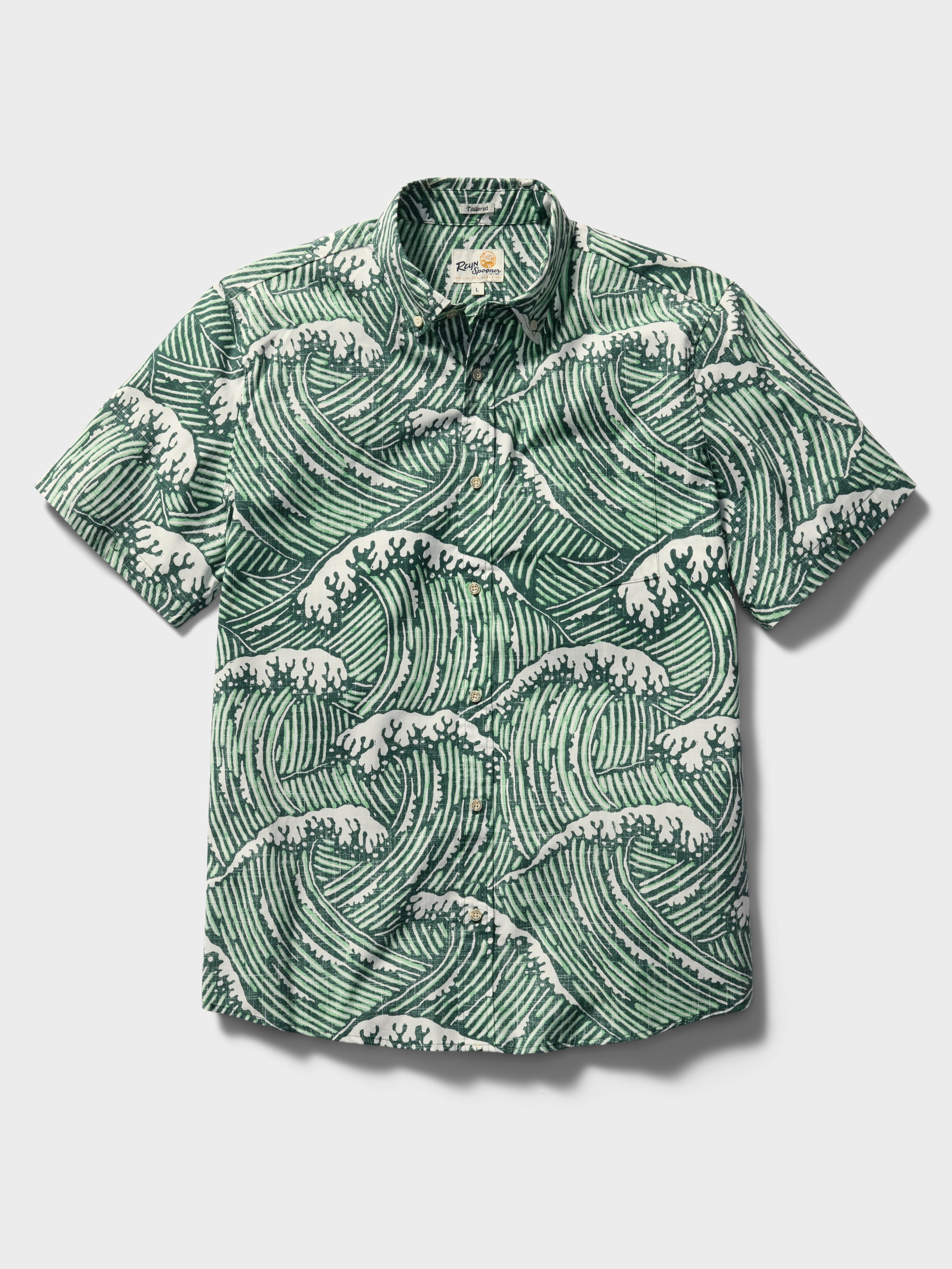 Reyn Spooner SUPER SWELLS TAILORED in GREEN