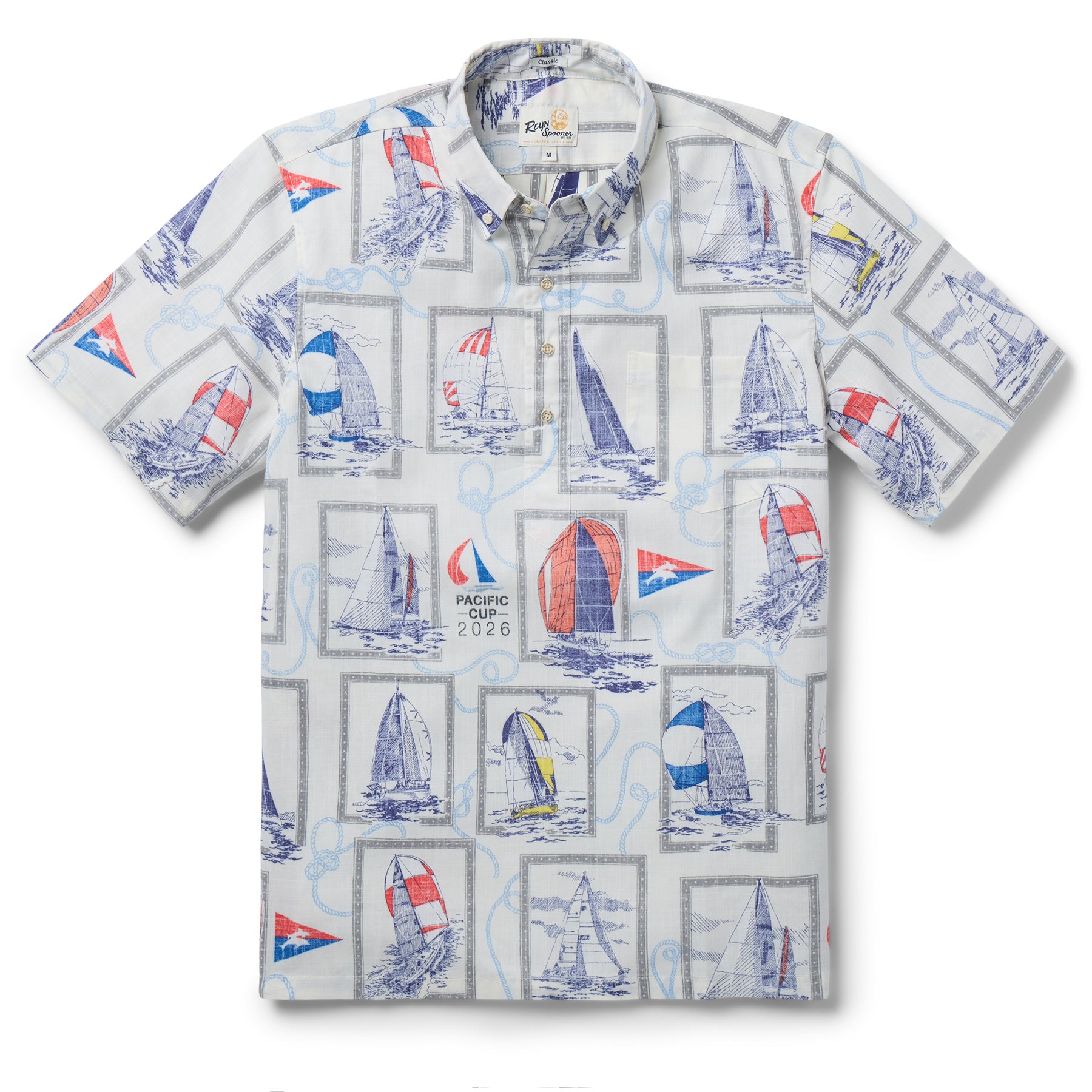 Reyn Spooner PACIFIC CUP 2026 PULLOVER in IVORY