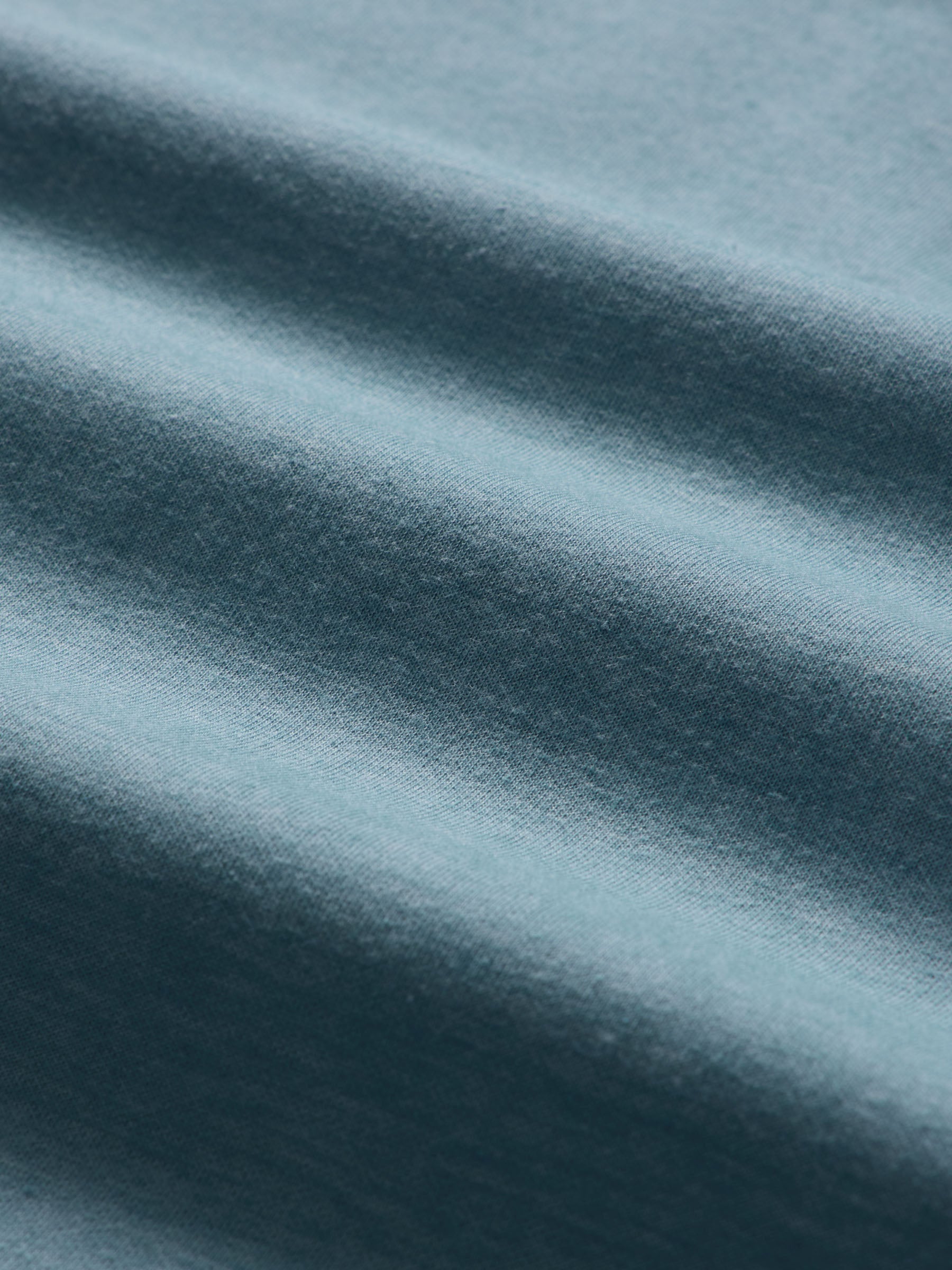Reyn Spooner HEATHERED JERSEY QUARTER ZIP in MID BLUE