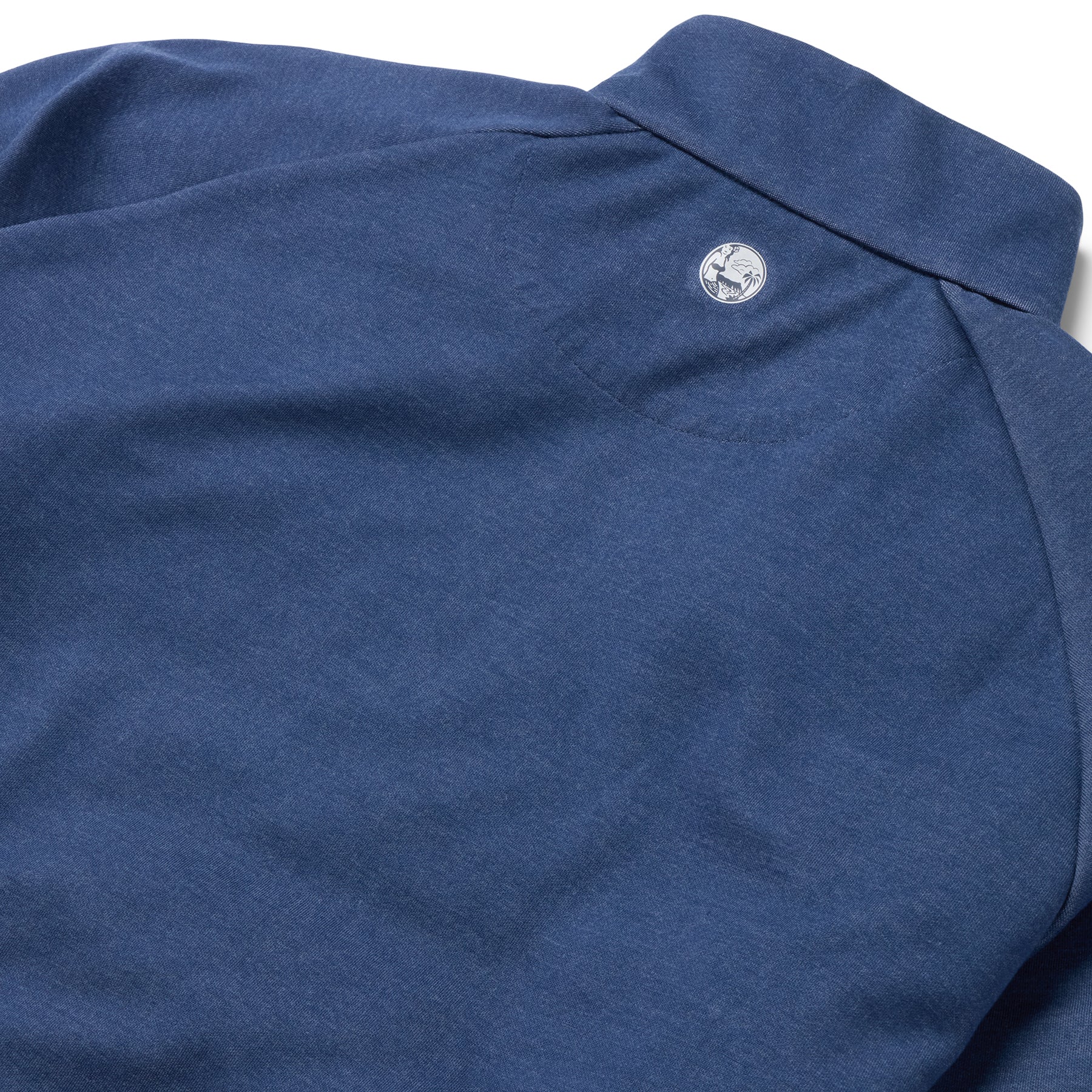 Reyn Spooner HEATHERED JERSEY QUARTER ZIP PULLOVER in NAVY