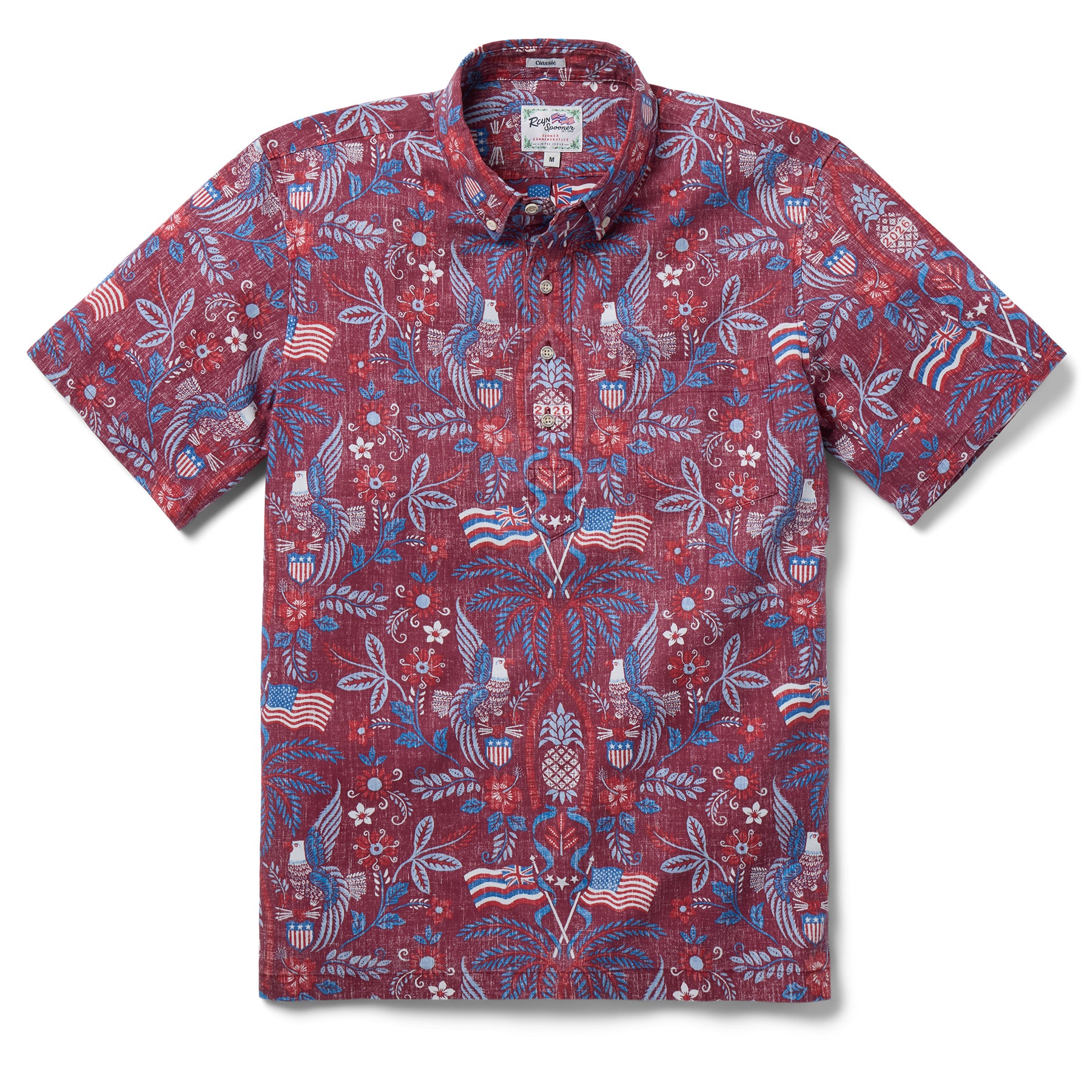 Reyn Spooner SUMMER COMMEMORATIVE 2026 PULLOVER in RED