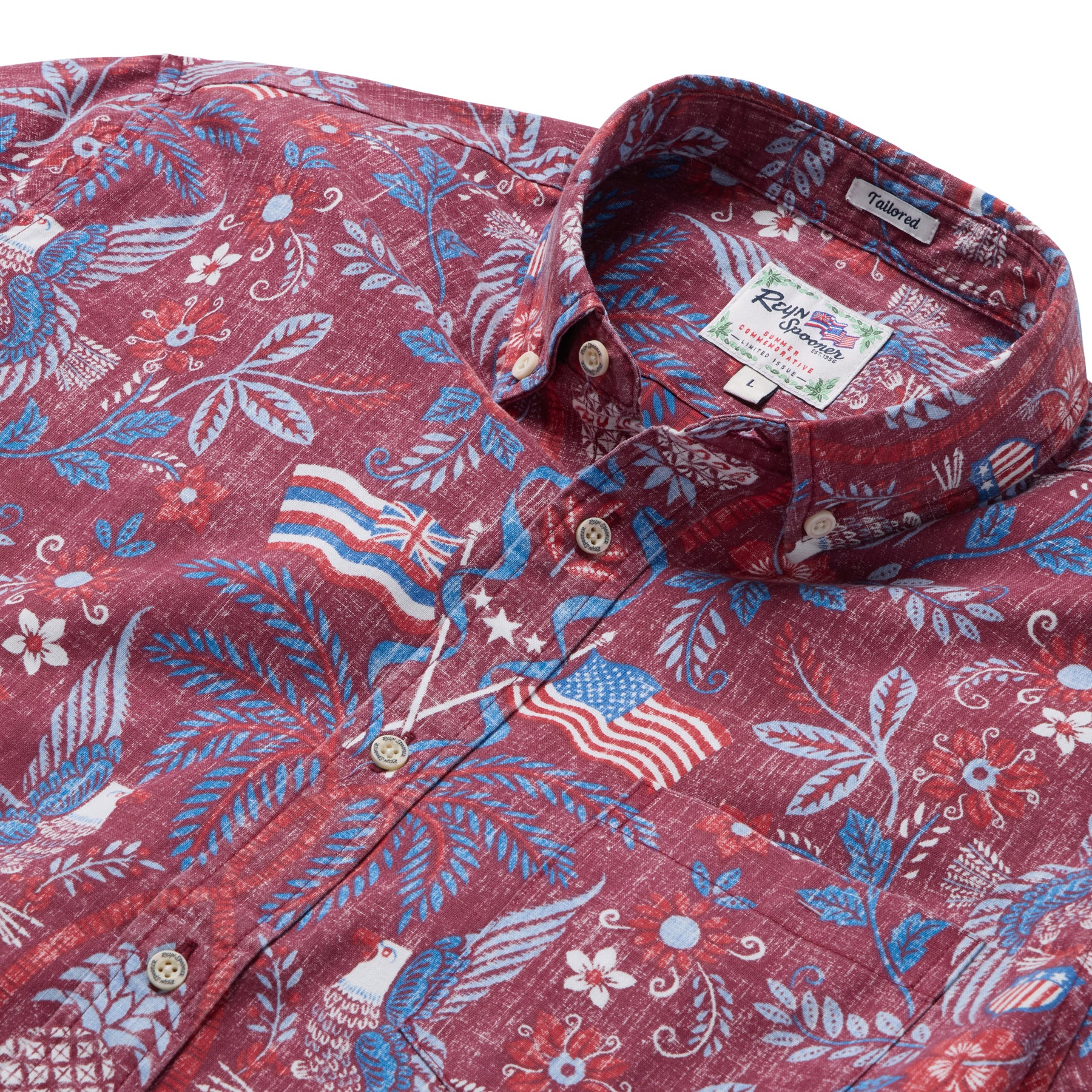Reyn Spooner SUMMER COMMEMORATIVE 2026 TAILORED in RED