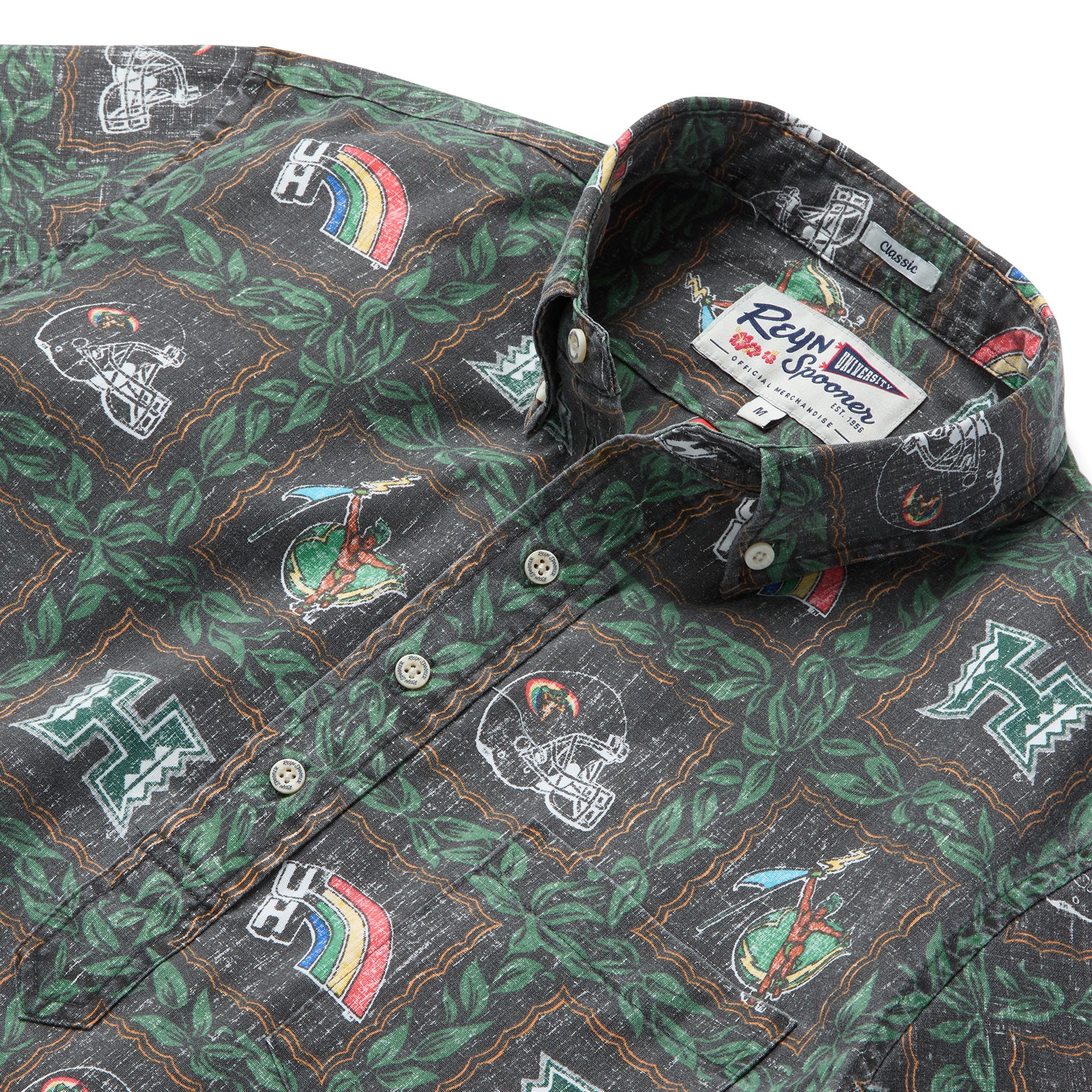 Reyn Spooner UNIVERSITY OF HAWAI'I VINTAGE PULLOVER in BLACK