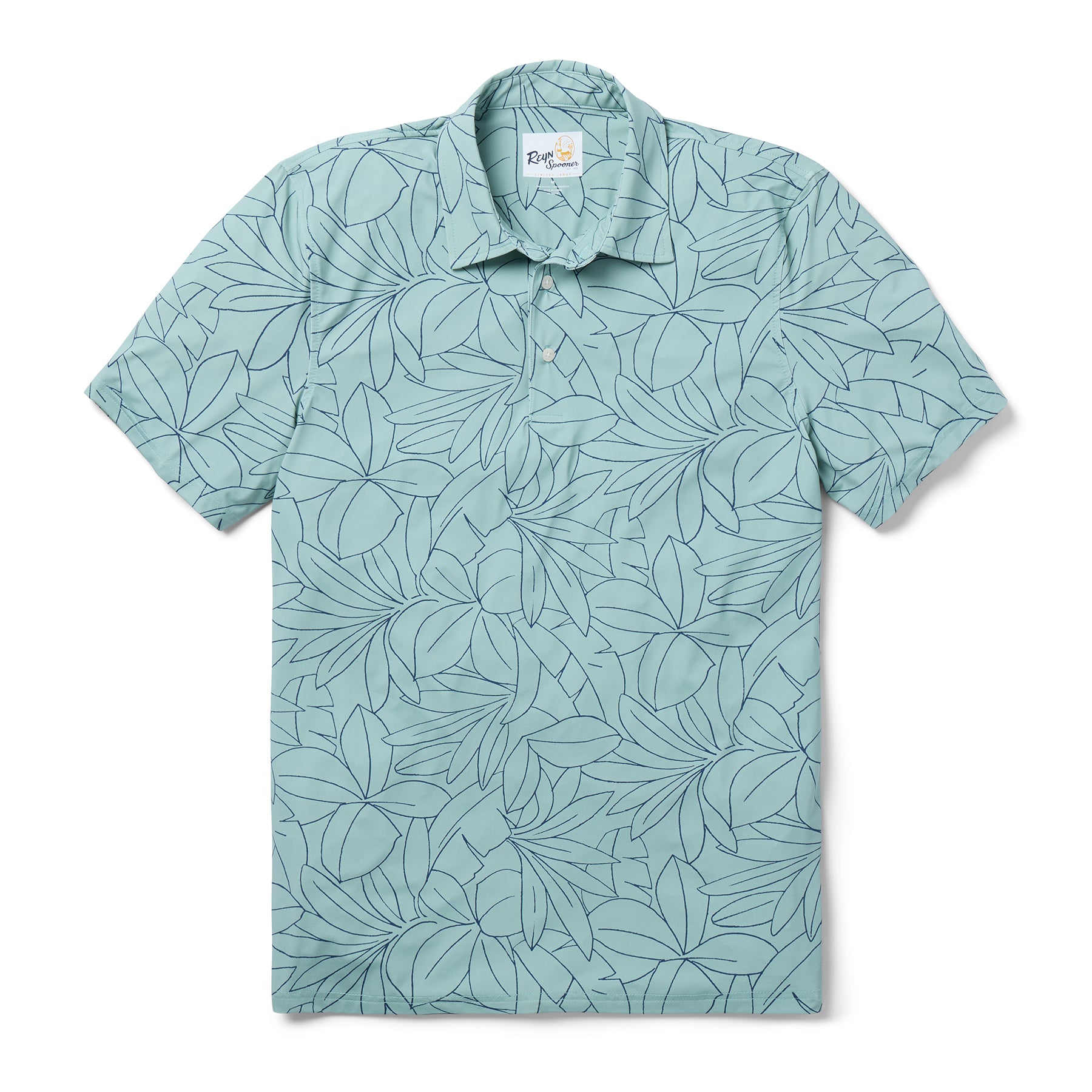Reyn Spooner BOTANIC BLISS PERFORMANCE POLO in LILYPAD