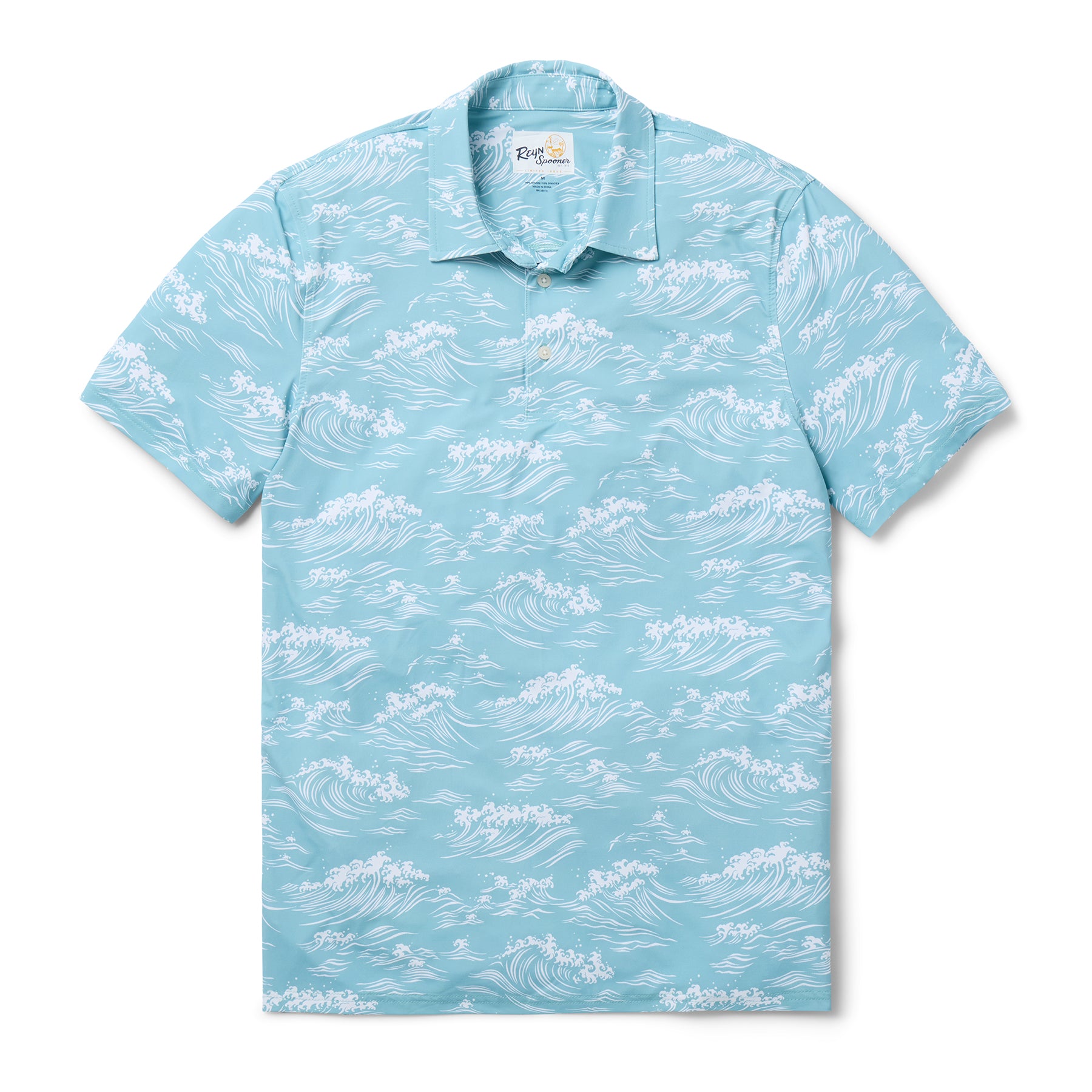 Reyn Spooner RIP TIDE PERFORMANCE POLO in DUSTY TURQUOISE