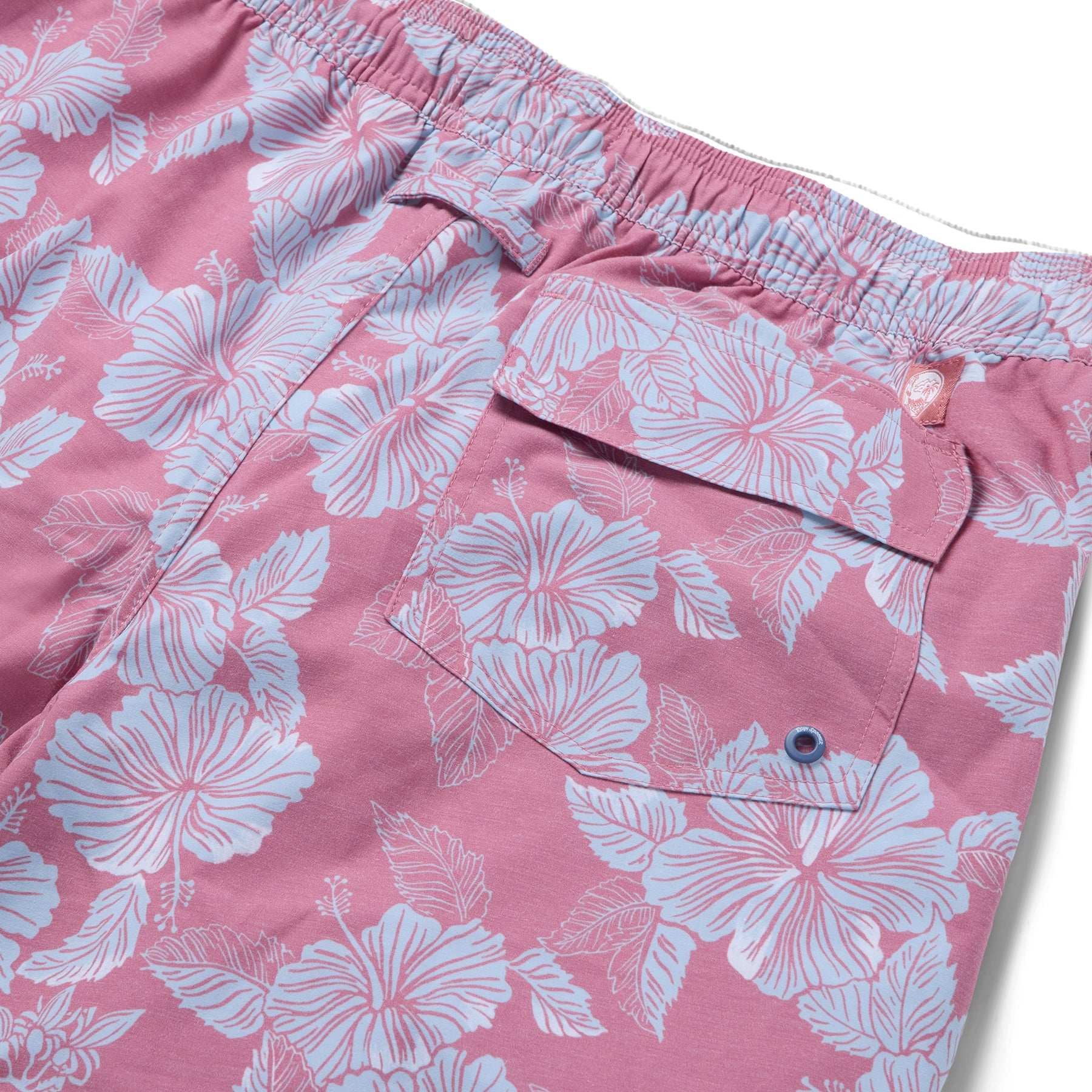 Reyn Spooner ALOHA BISCUS ECO SWIM SHORTS in FADED GINGER