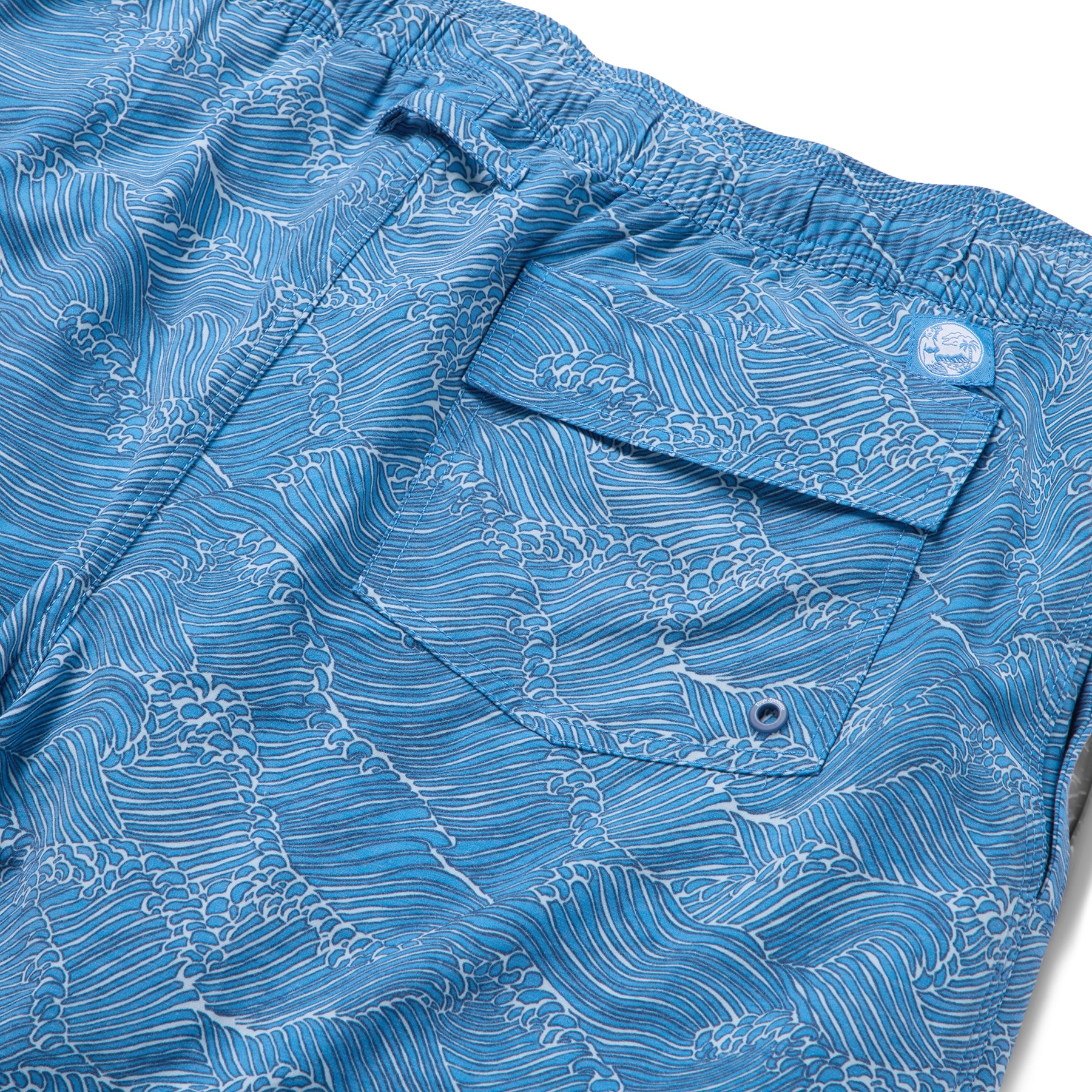 Reyn Spooner MOLOKAI CHANNEL ECO SWIM SHORTS in LICHEN BLUE