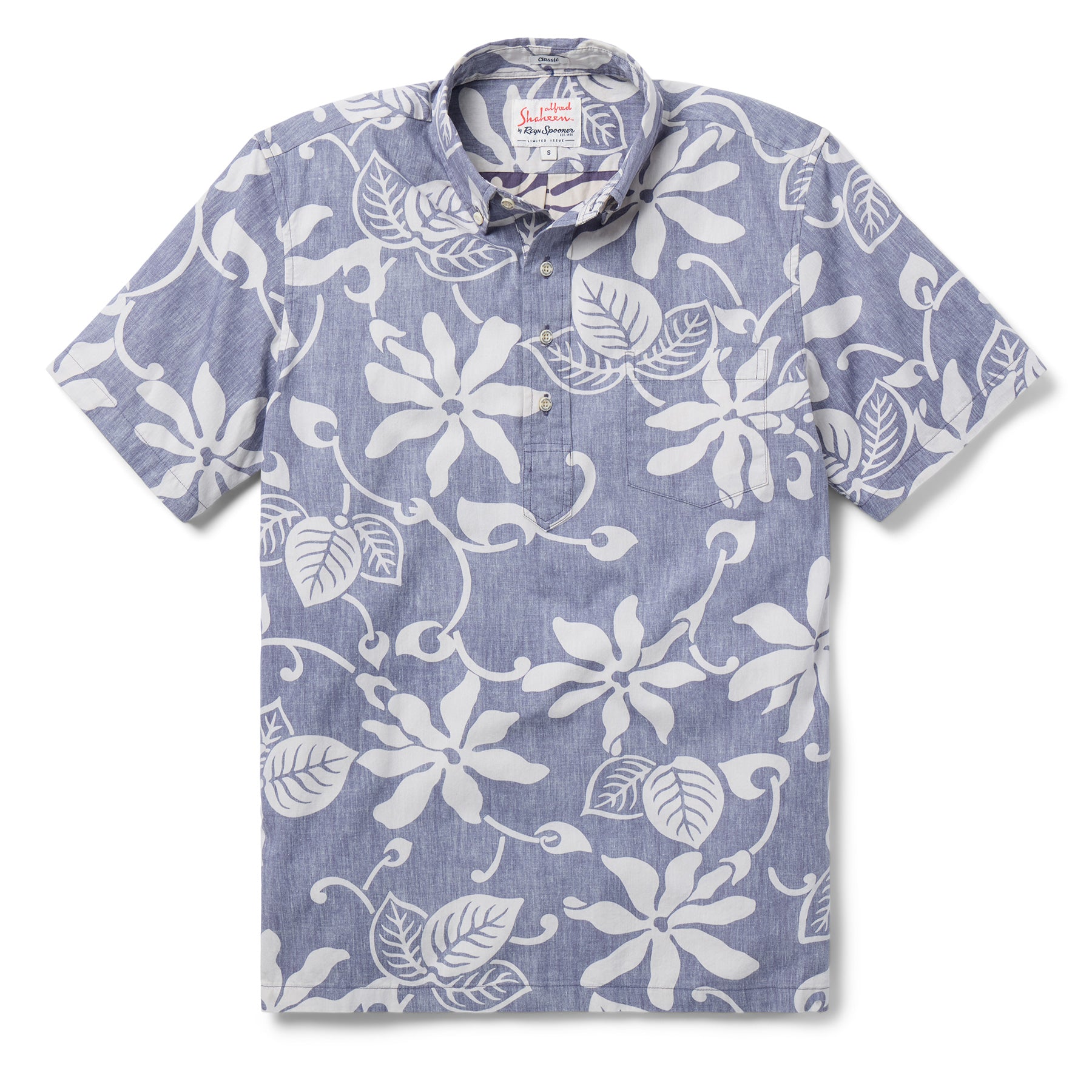 Reyn Spooner TIARE PAREAU PULLOVER in CADET