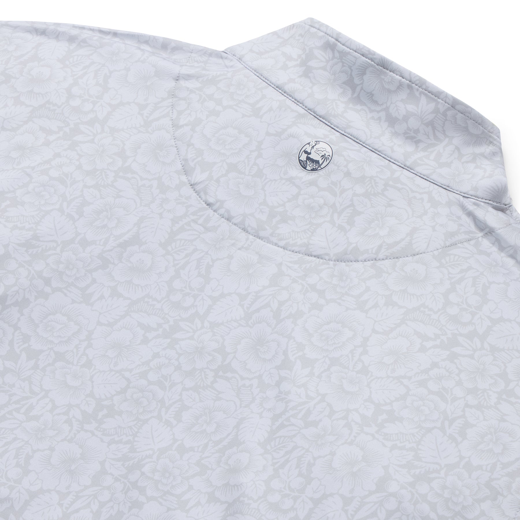 Reyn Spooner ISLAND BISCUS PERFORMANCE QUARTER ZIP in GREY